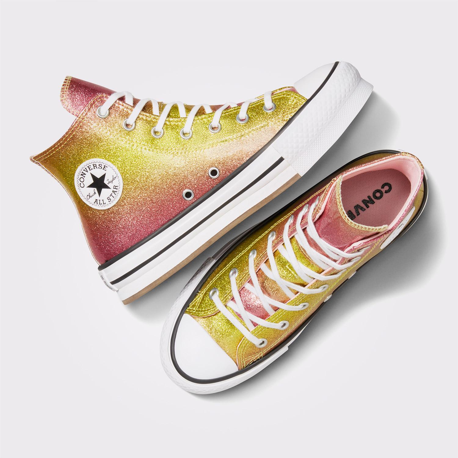 Converse Chuck Taylor All Star EVA Lift Platform Genç Sarı Sneaker