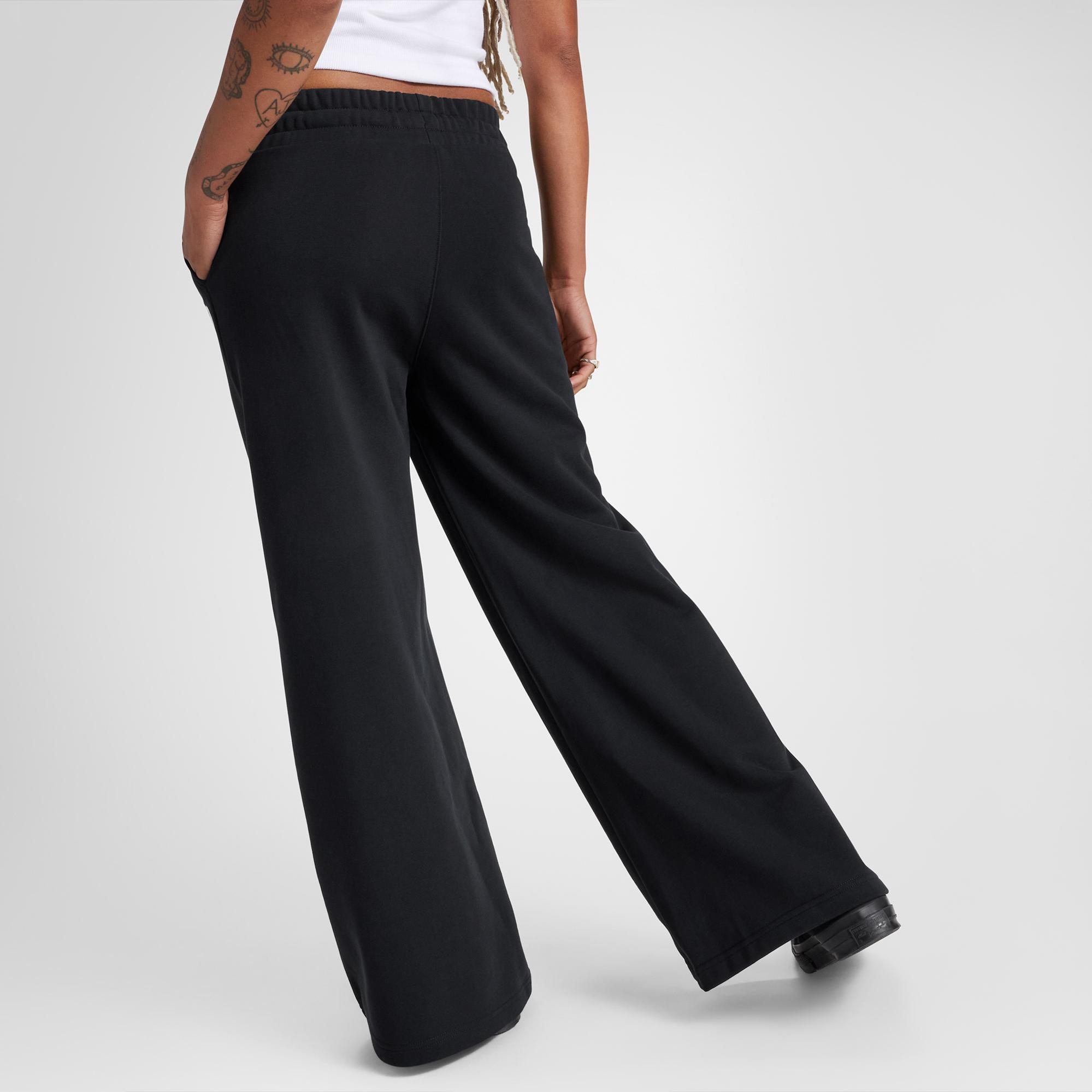 Converse Kadın Loose Fit Siyah Eşofman Altı