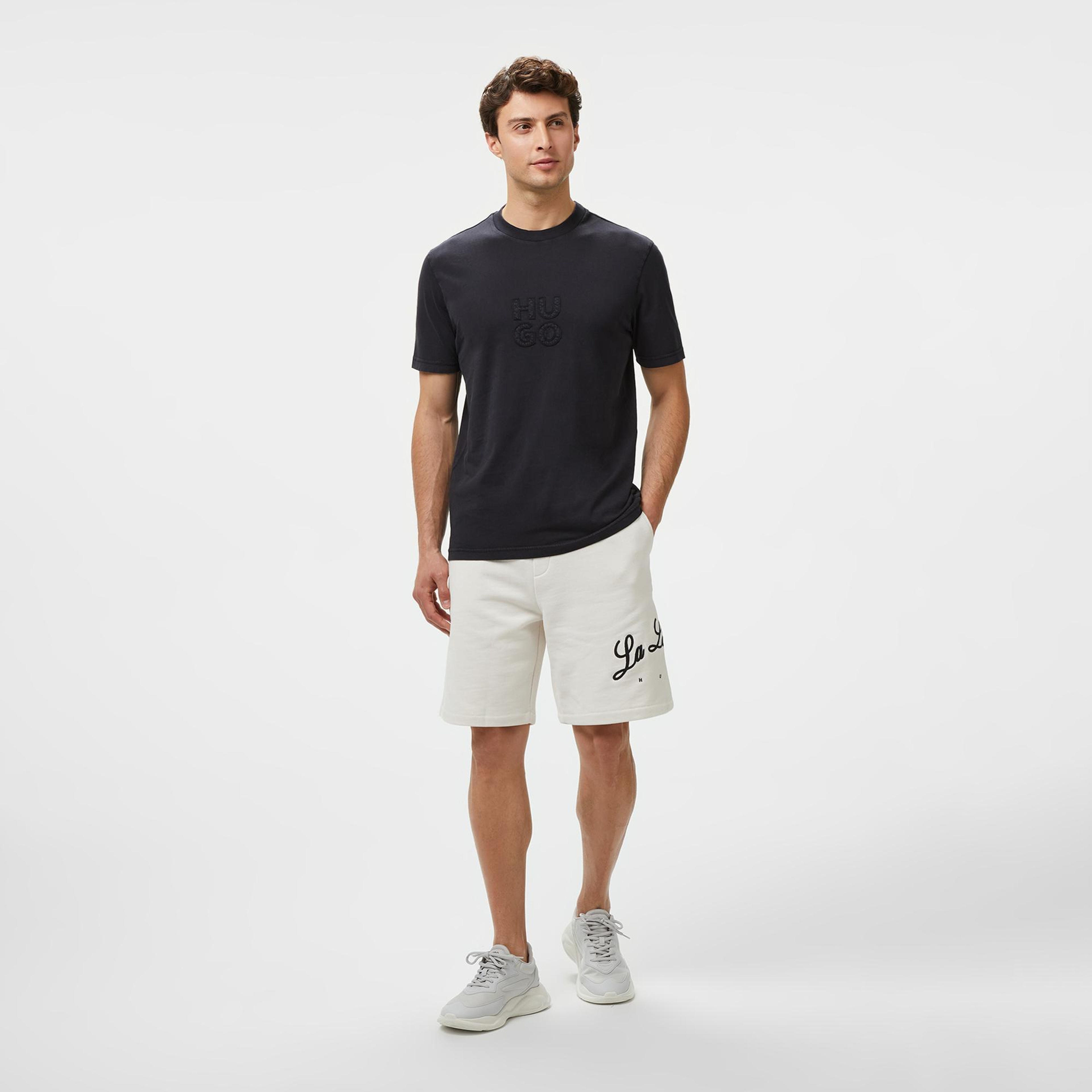 Hugo Dustress Erkek Siyah T-Shirt