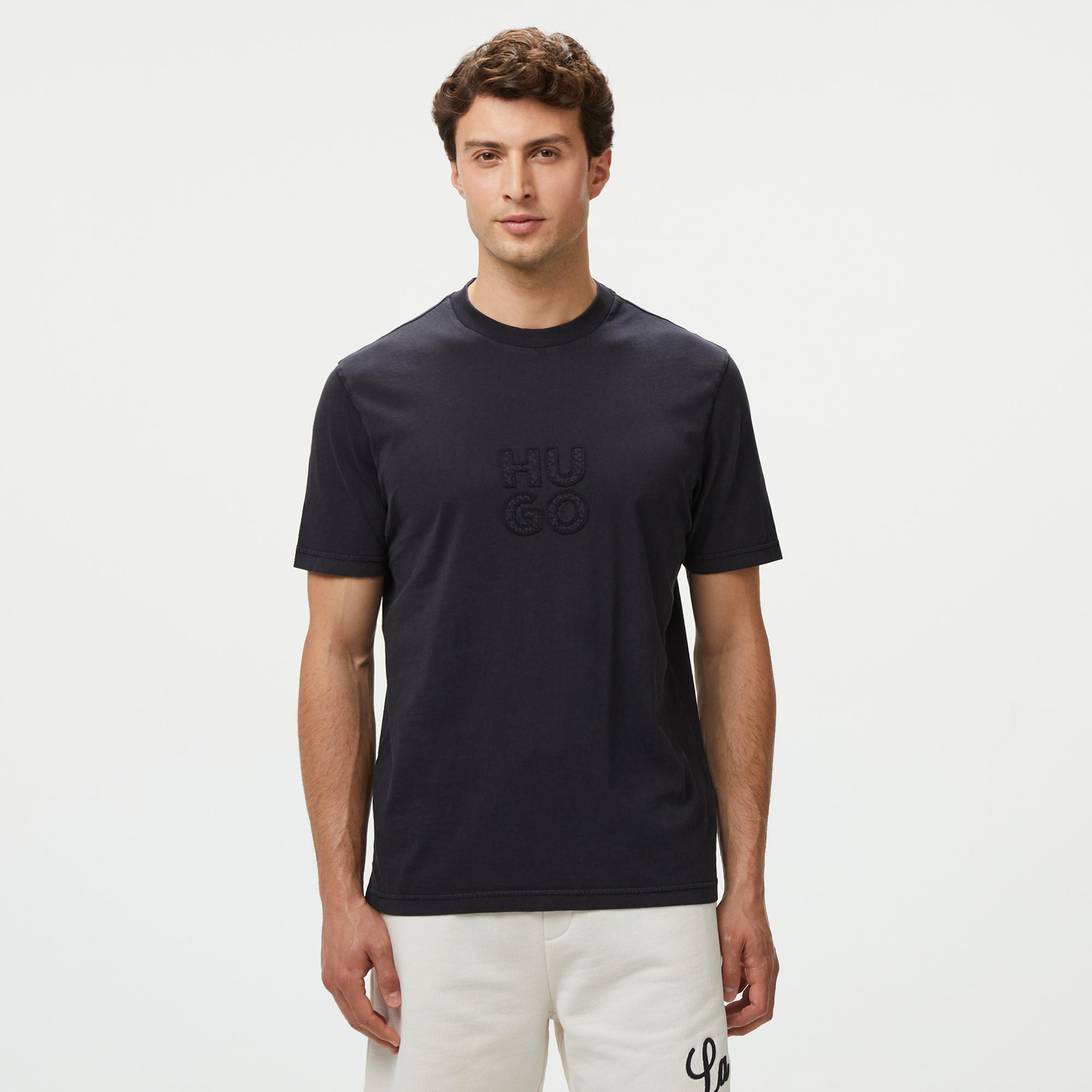 Hugo Dustress Erkek Siyah T-Shirt