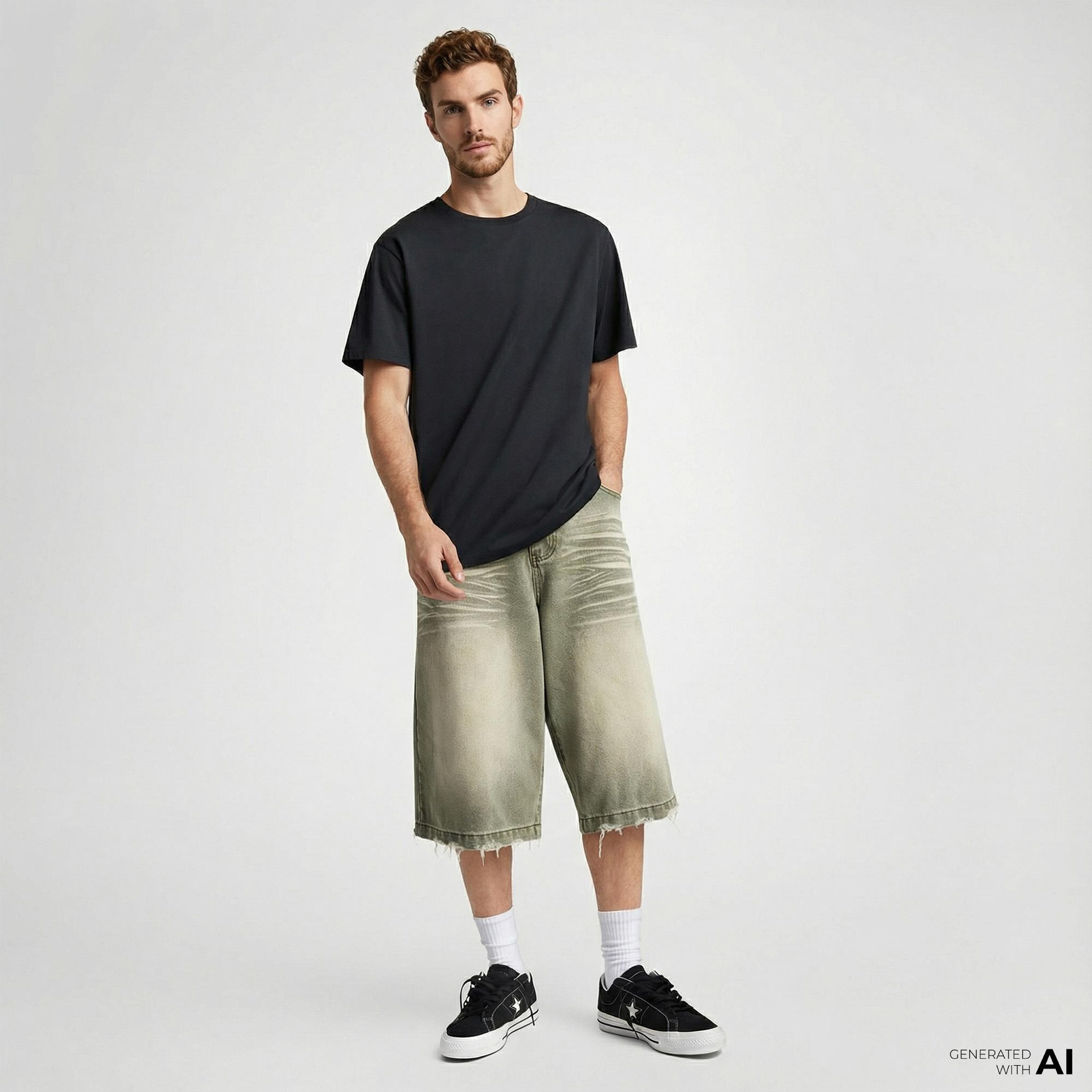 Converse Erkek Cons Baskılı Siyah T-Shirt