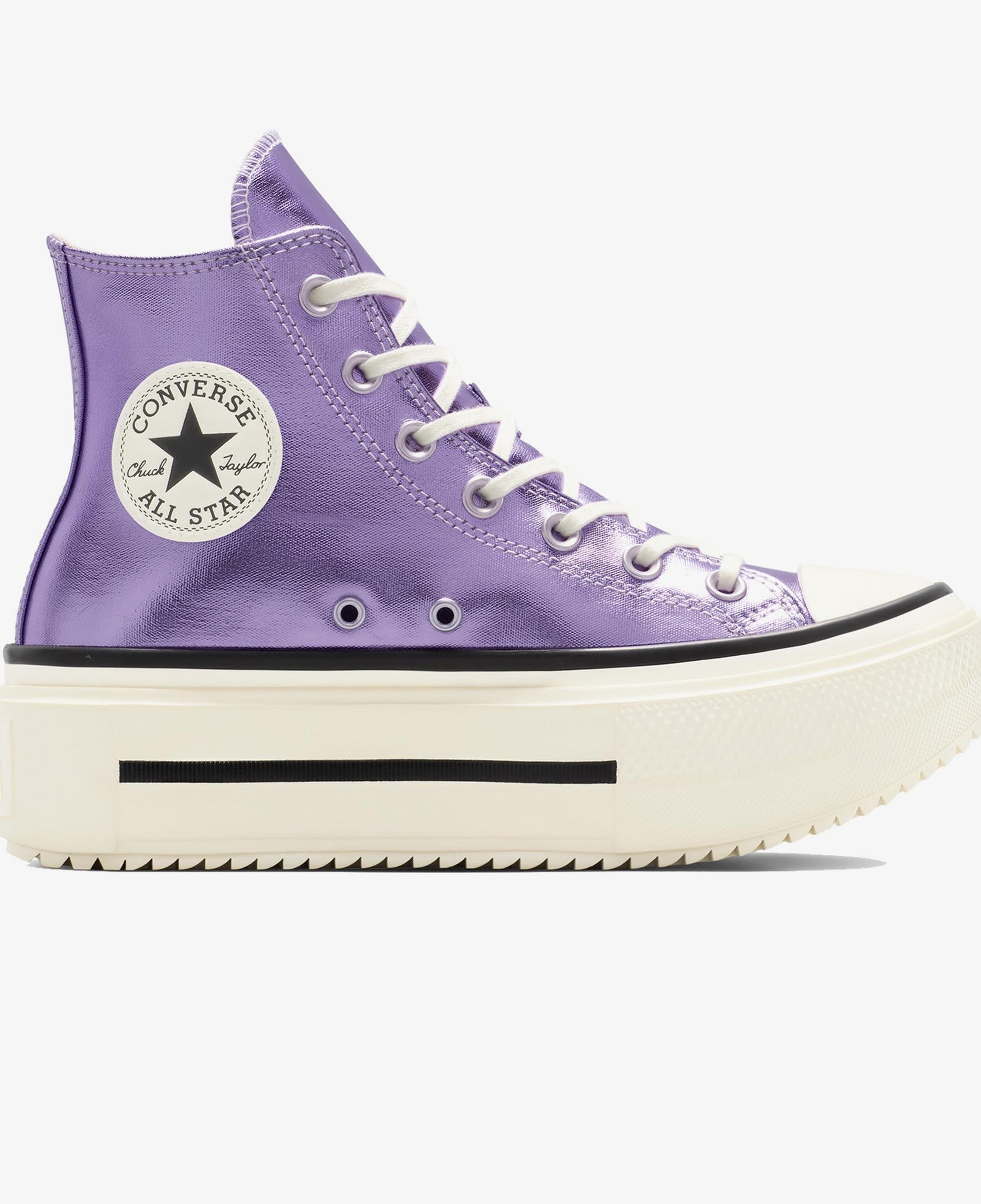 Converse Chuck Taylor All Star Lift Double Stack Unisex Mor Sneaker