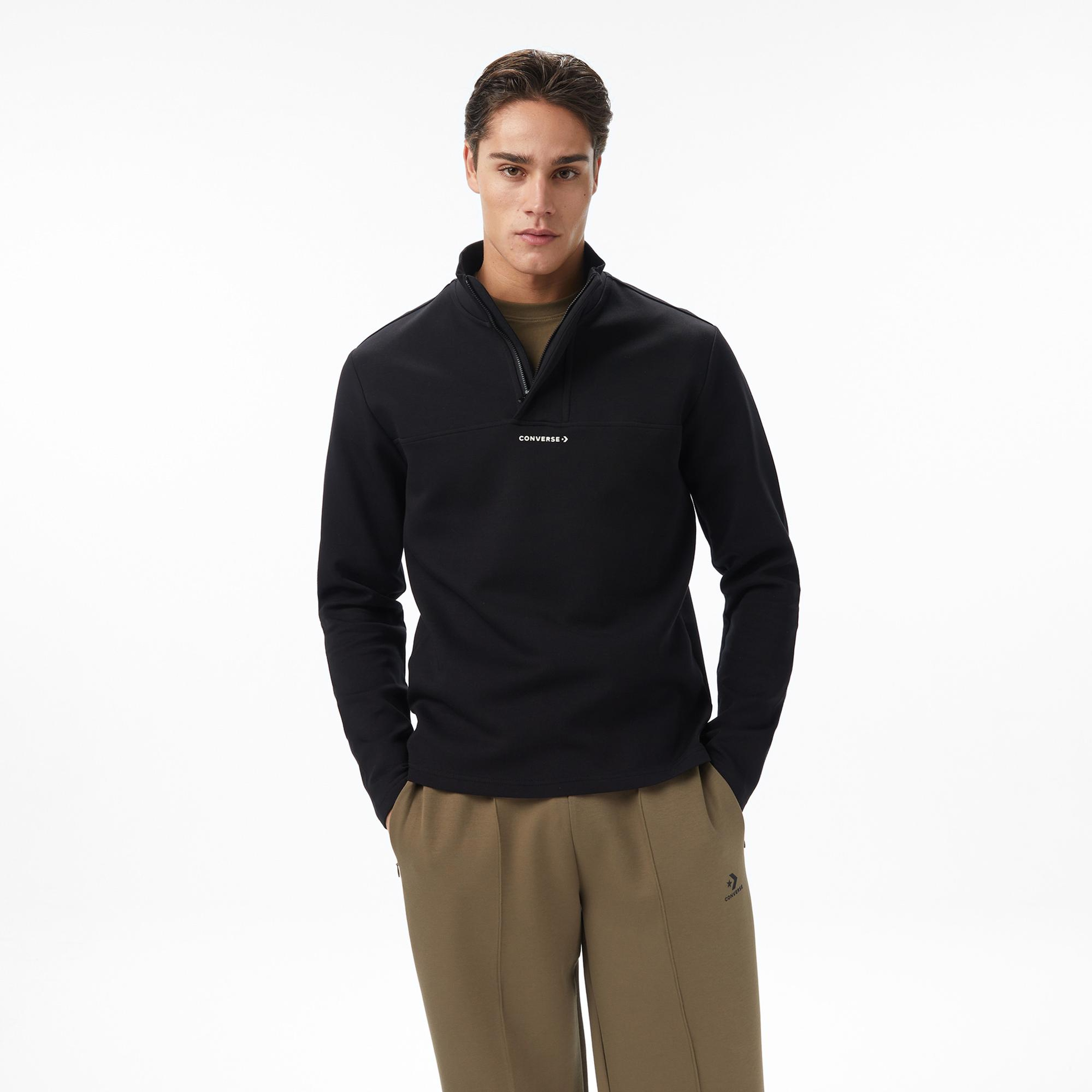 Converse Erkek Siyah Sweatshirt