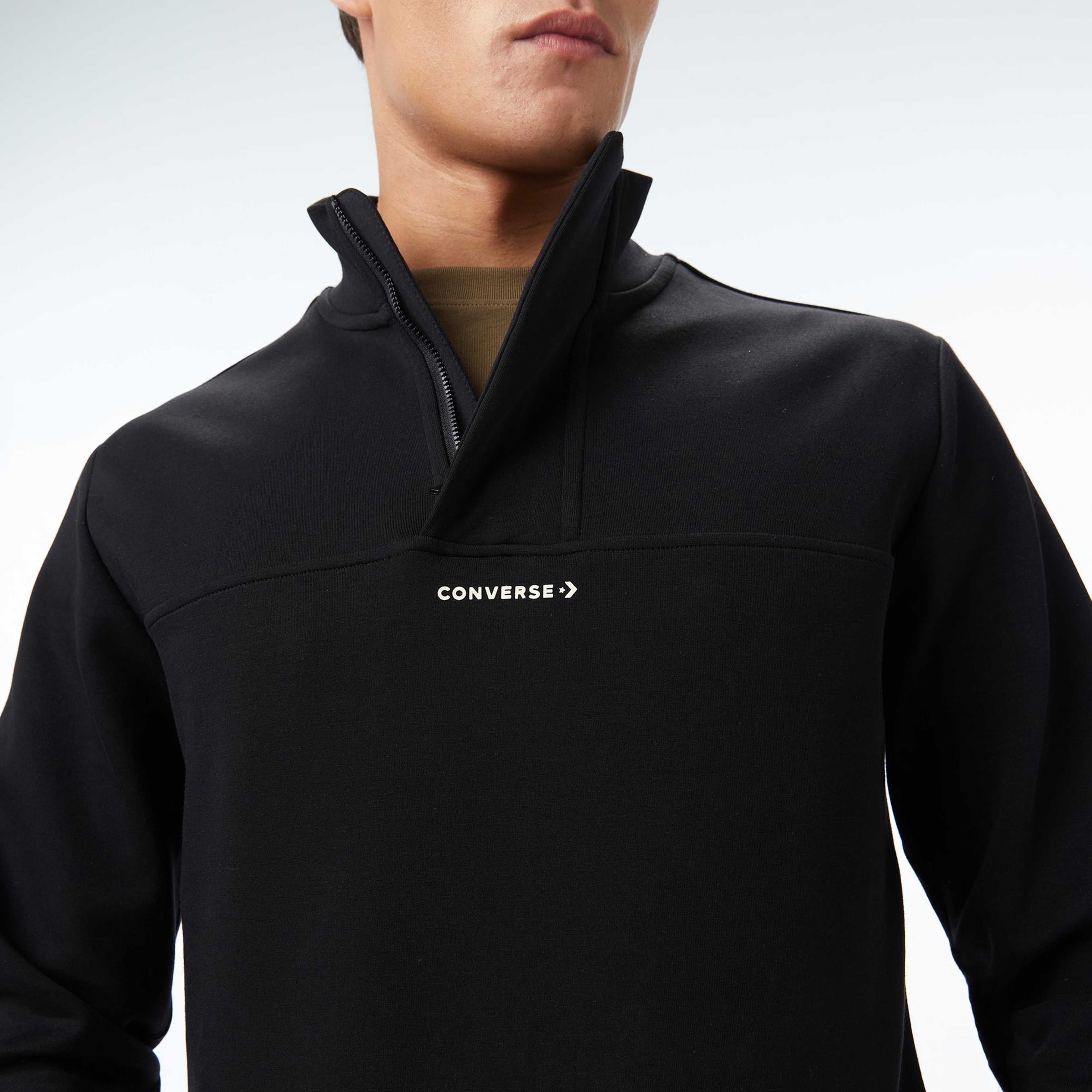 Converse Erkek Siyah Sweatshirt