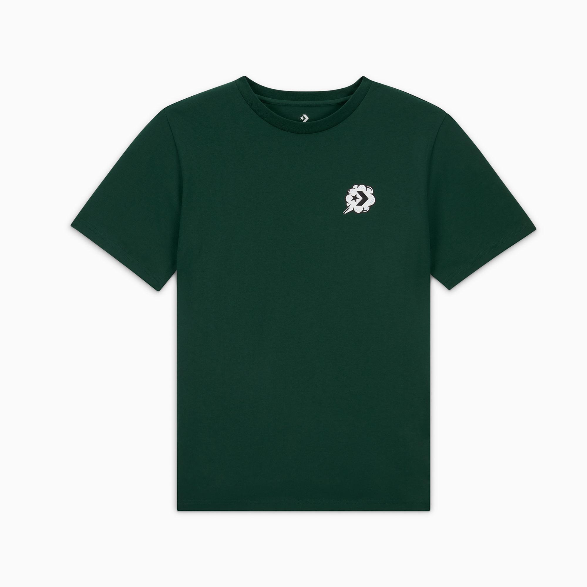 Converse Erkek Grafik Baskılı Yeşil T-Shirt