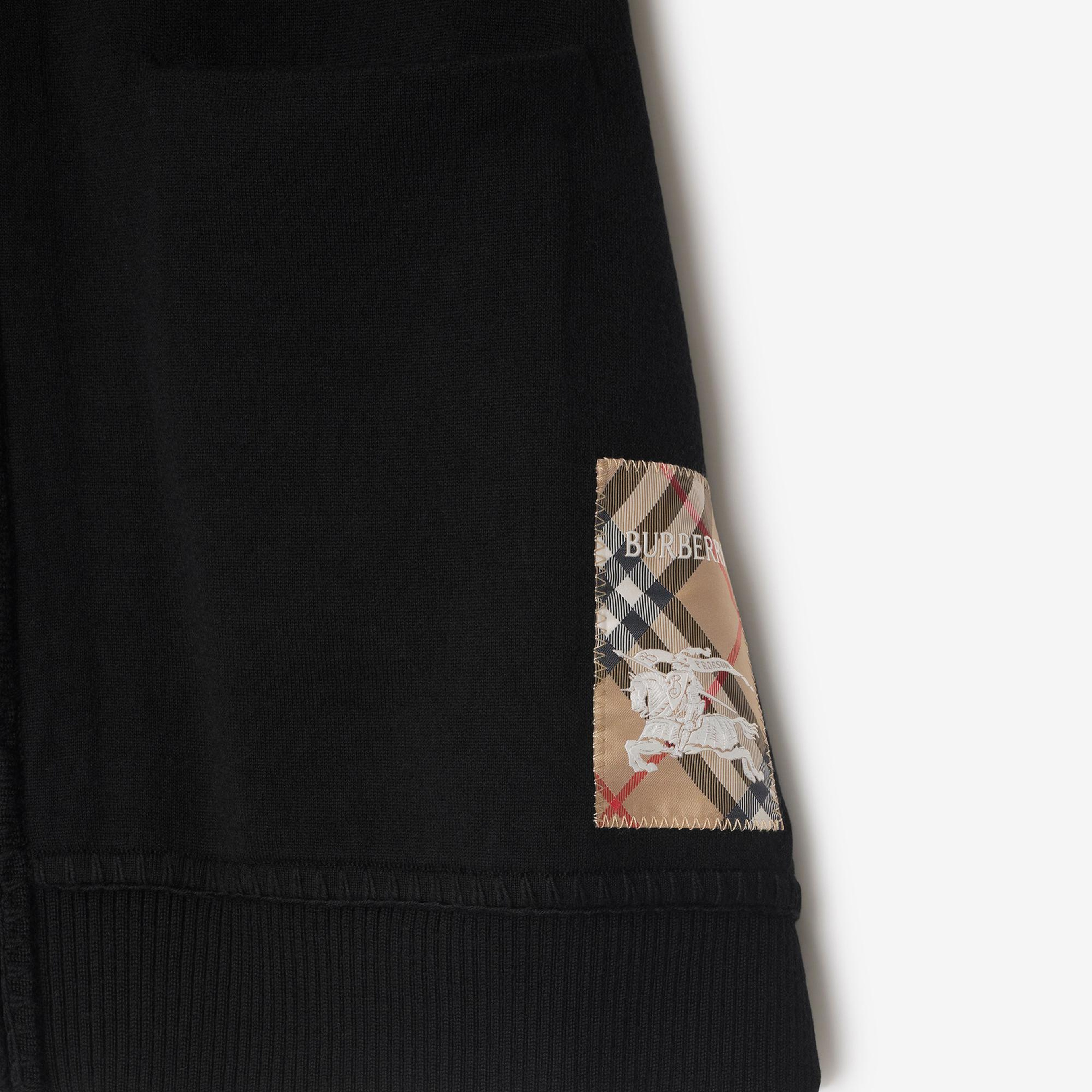 Burberry Blanket Label Wool Blend Çocuk Siyah Yelek