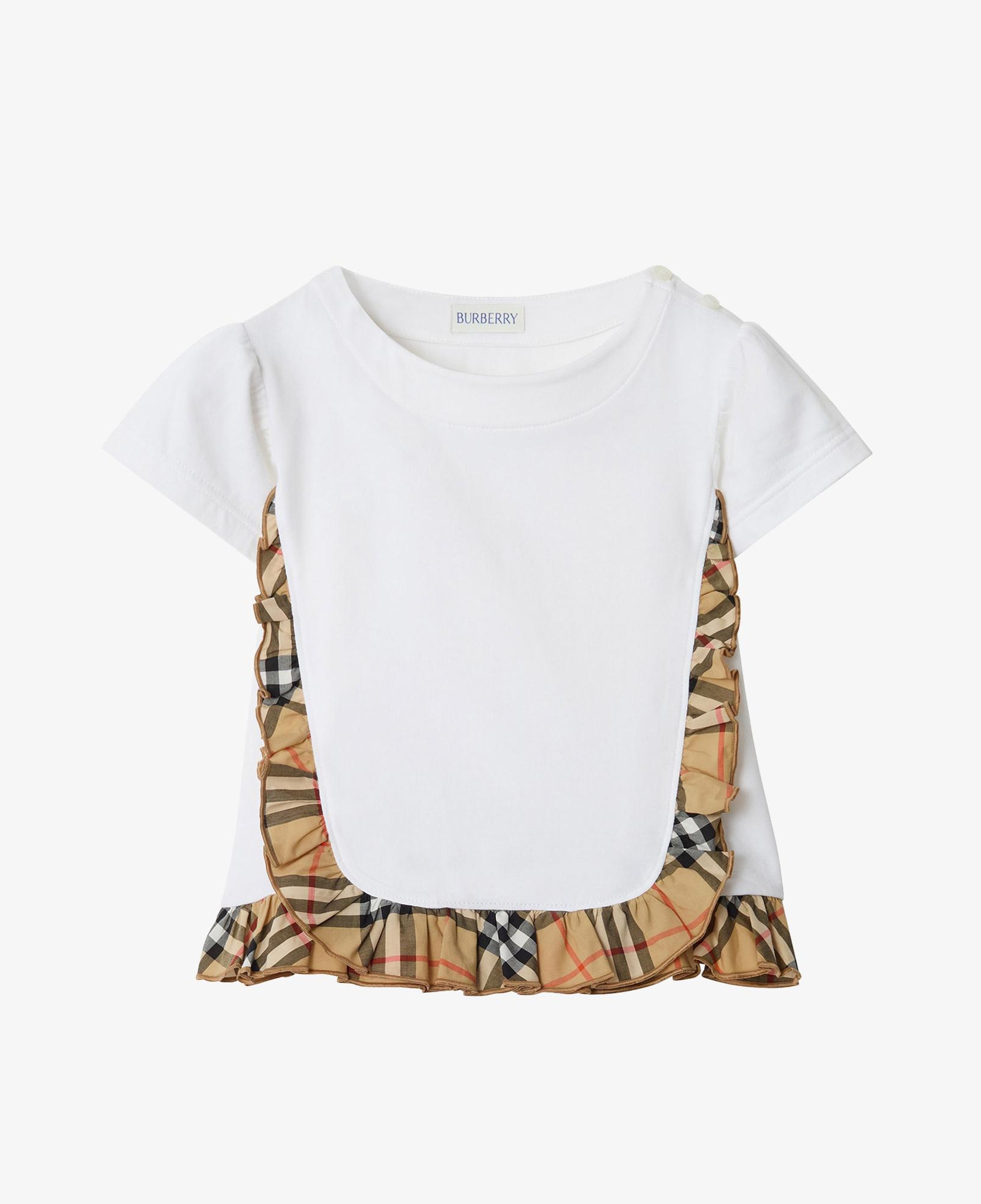 Burberry Roxy Frıll Çocuk Beyaz T-Shirt
