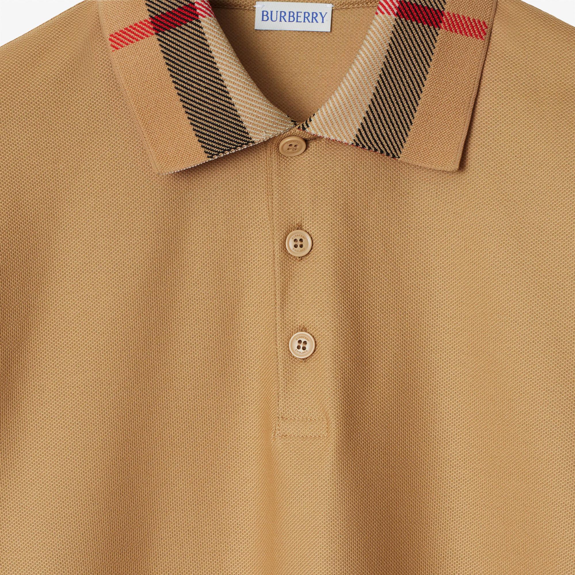 Burberry Pamuklu Erkek Bej Polo