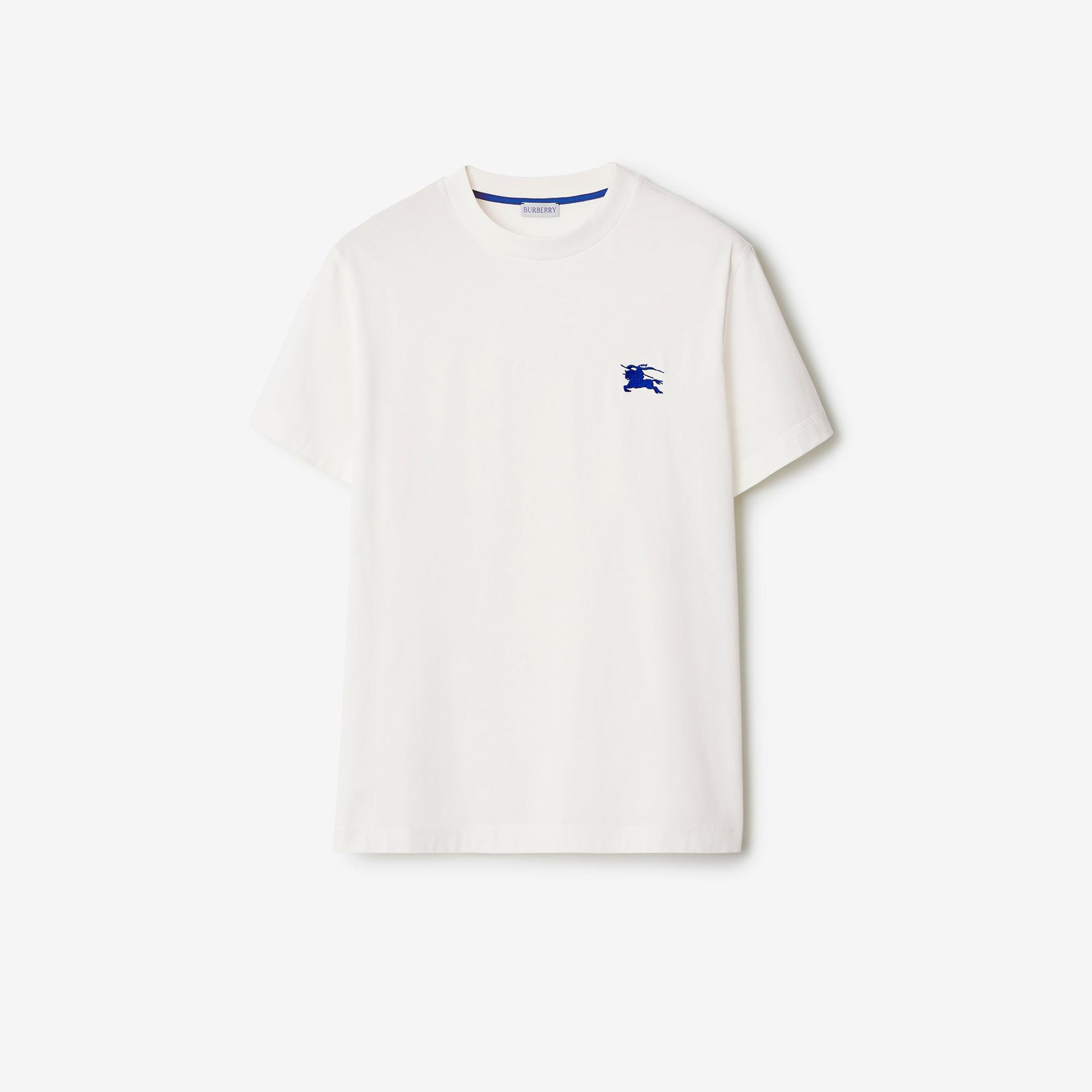 Burberry Pamuklu Erkek Beyaz T-Shirt