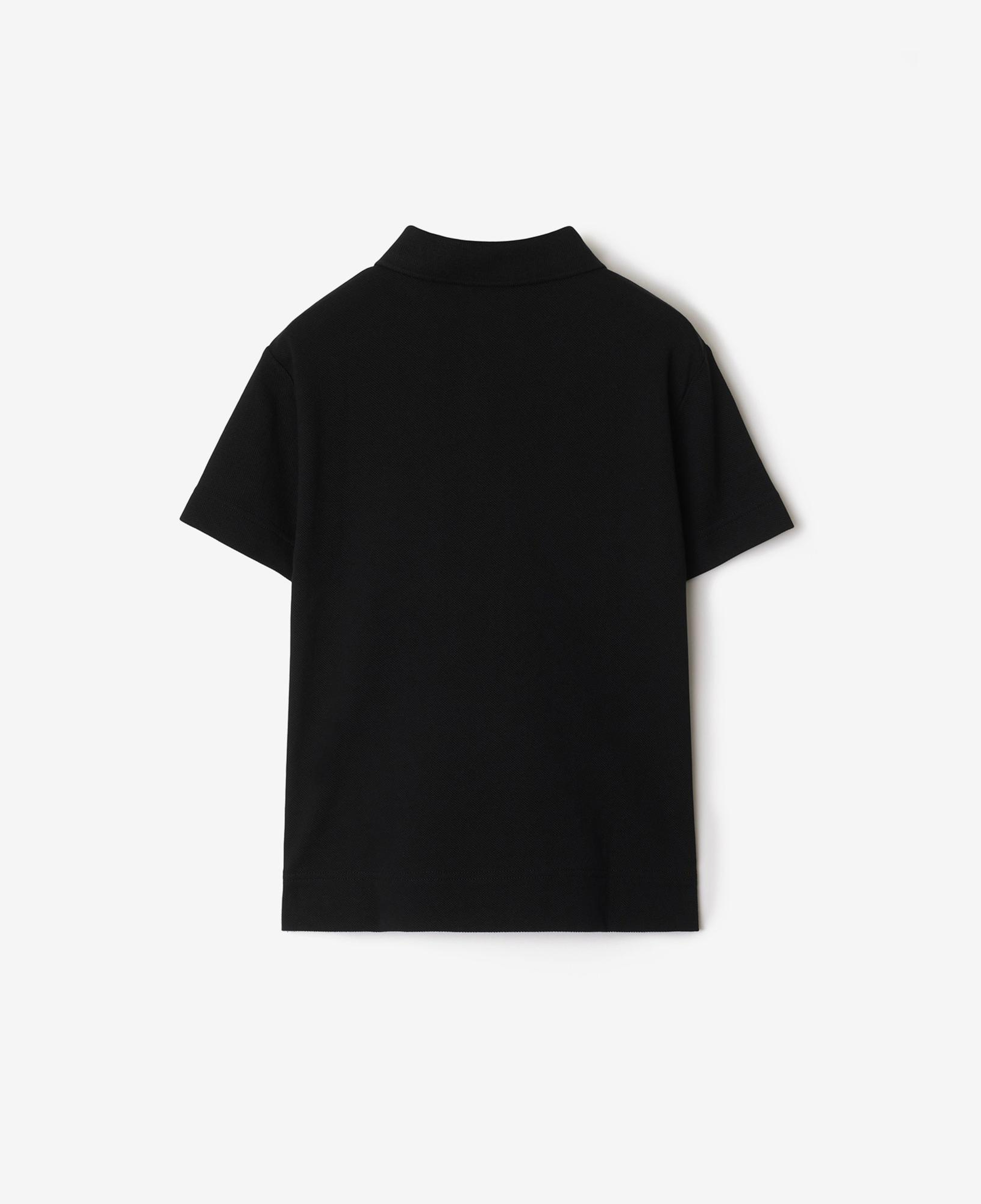Burberry Johane Cotton Çocuk Siyah Polo