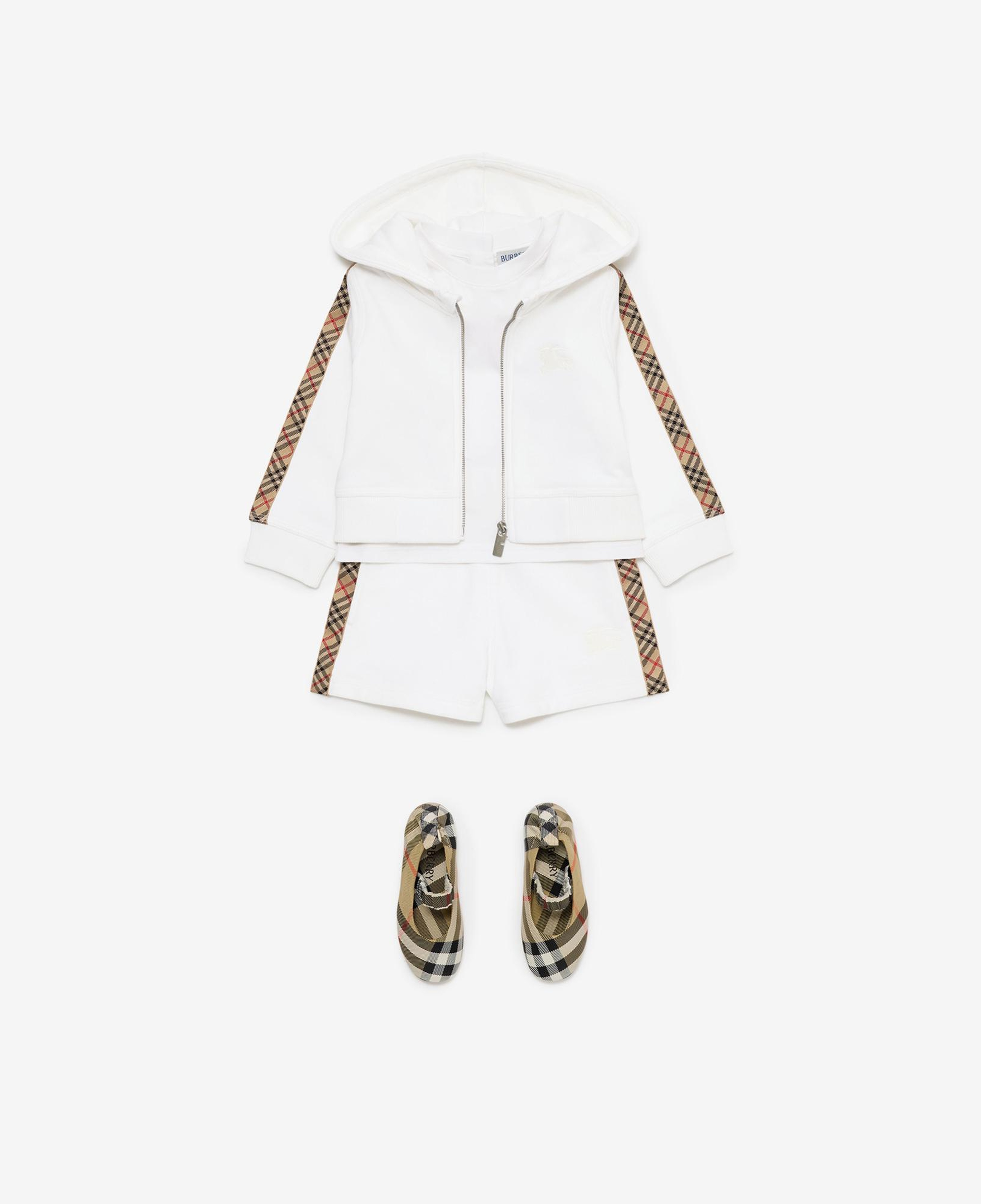 Burberry Çocuk Beyaz Hoodie