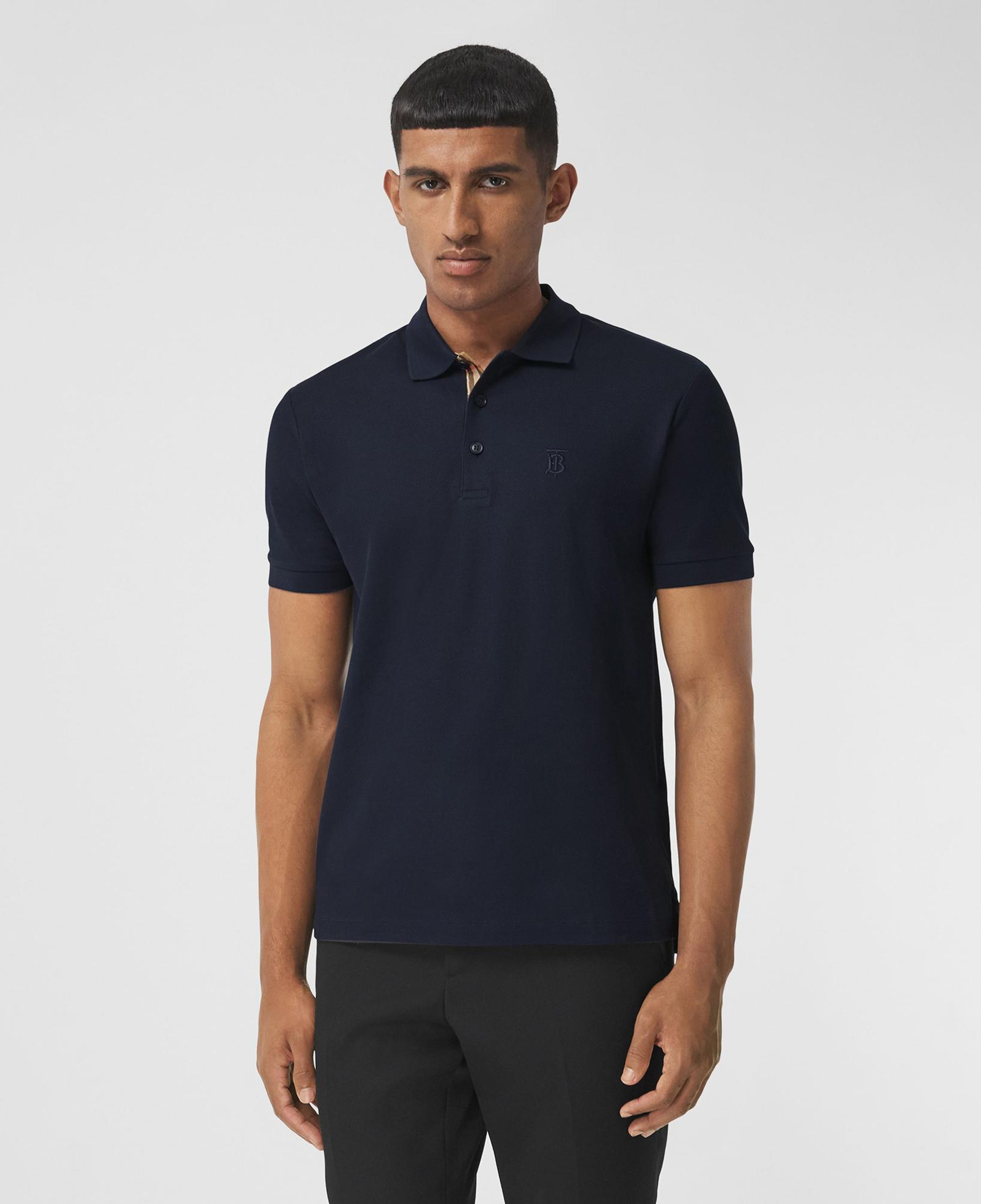 Burberry Eddie Monogram Motif Cotton Piqu