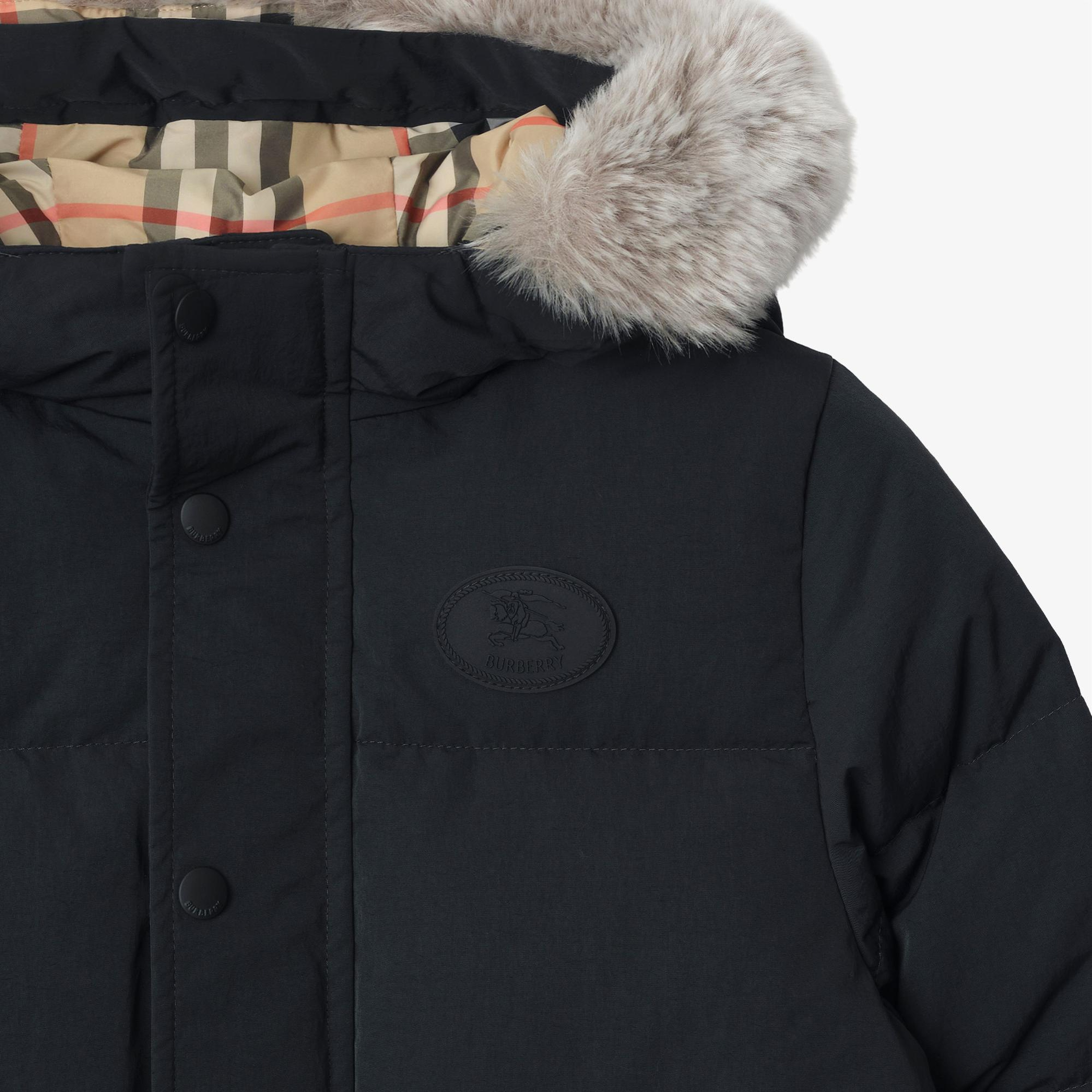 Burberry Franklın Çocuk Siyah Mont