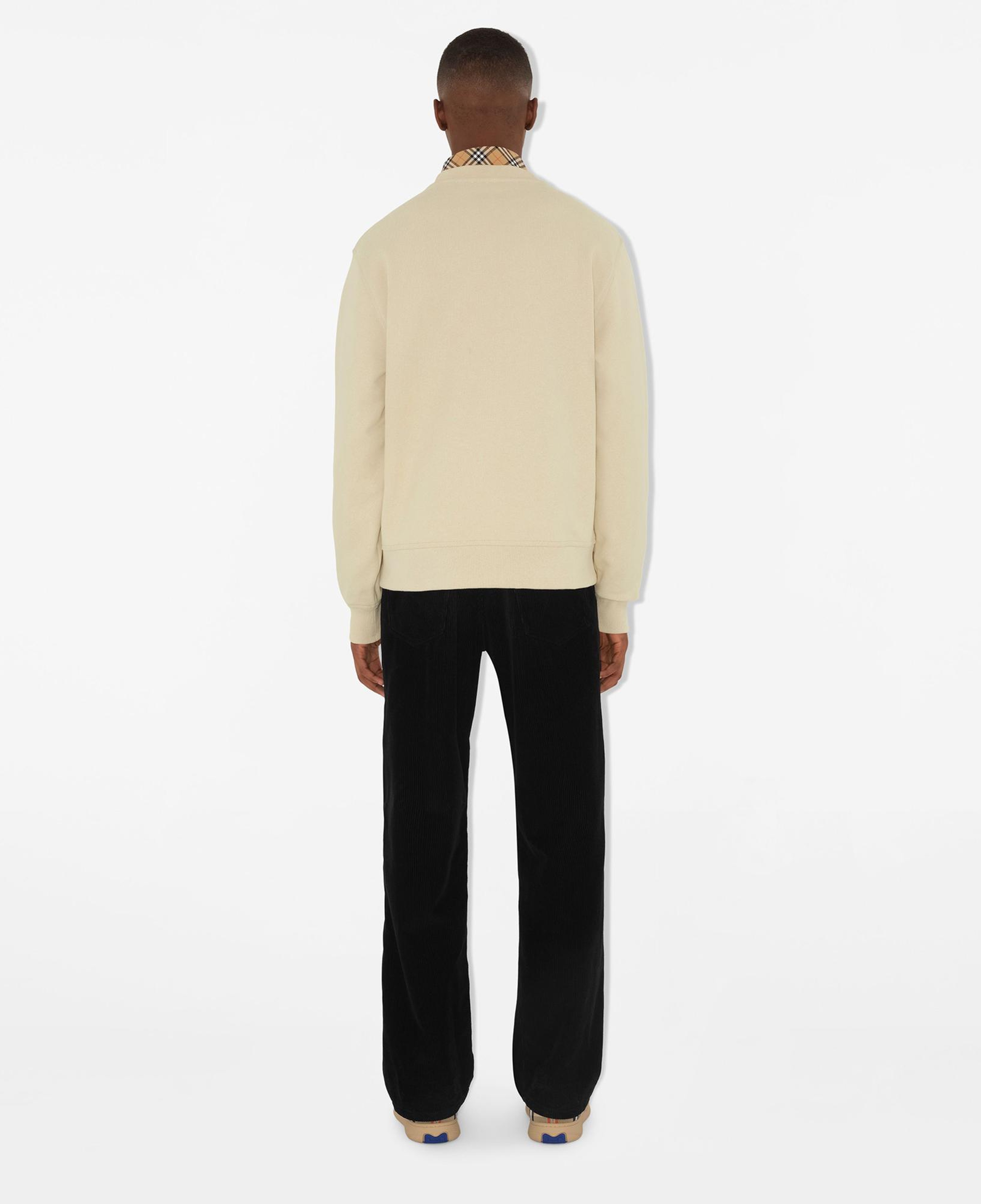 Burberry For Label Cotton Erkek Krem Sweatshirt