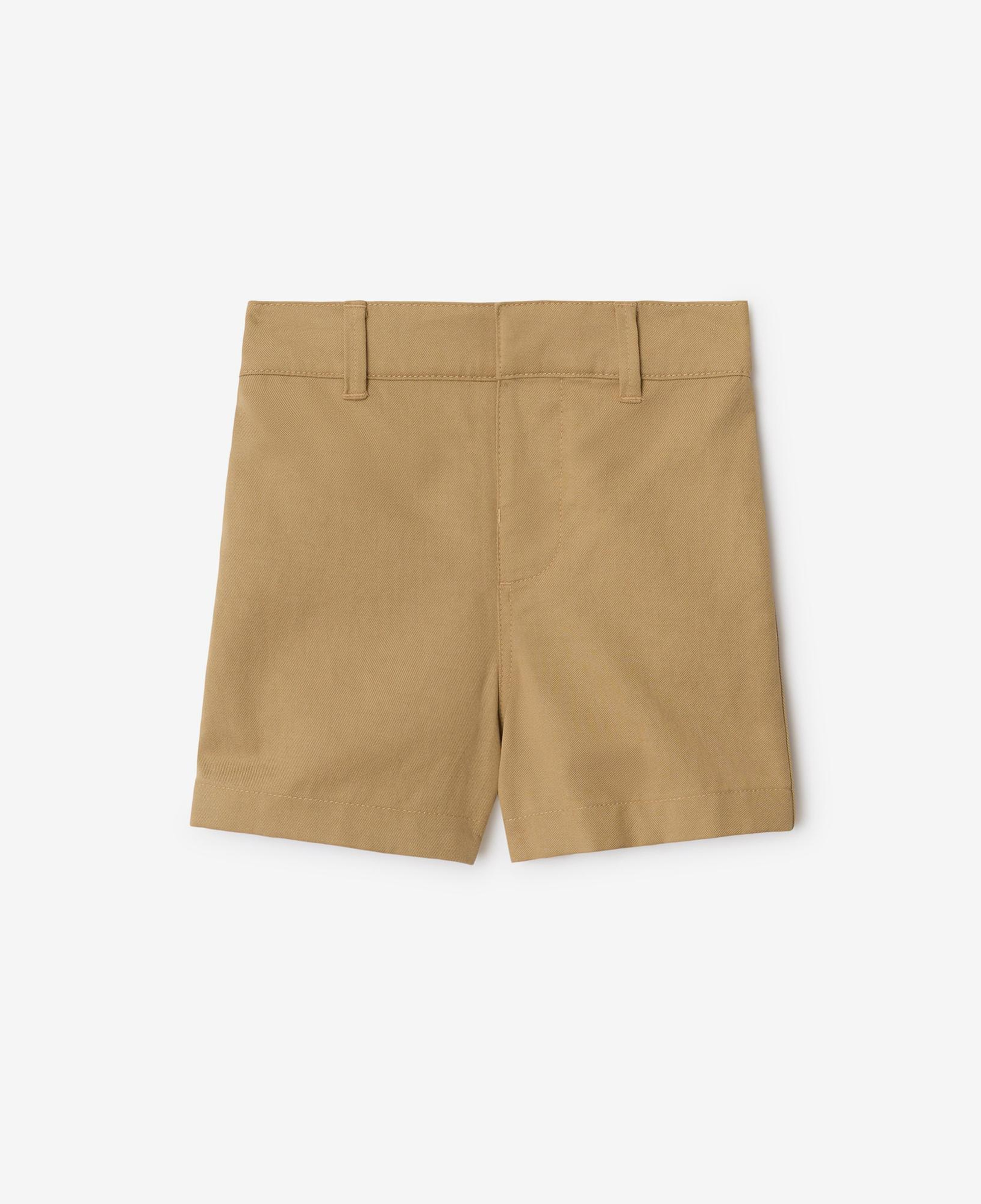 Burberry Oscar Cotton Blend Çocuk Bej Şort