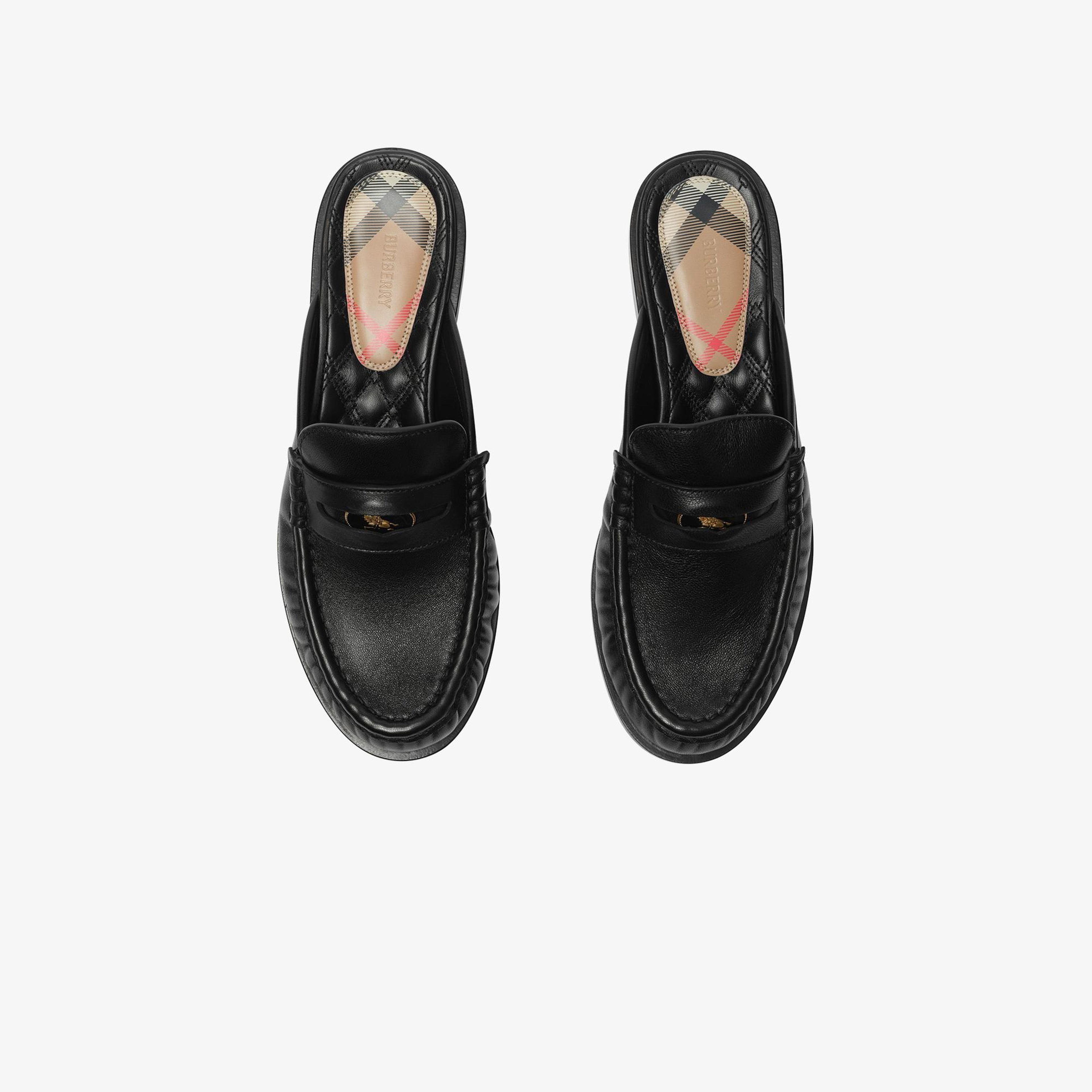 Burberry Cadet Mules Kadın Siyah Terlik