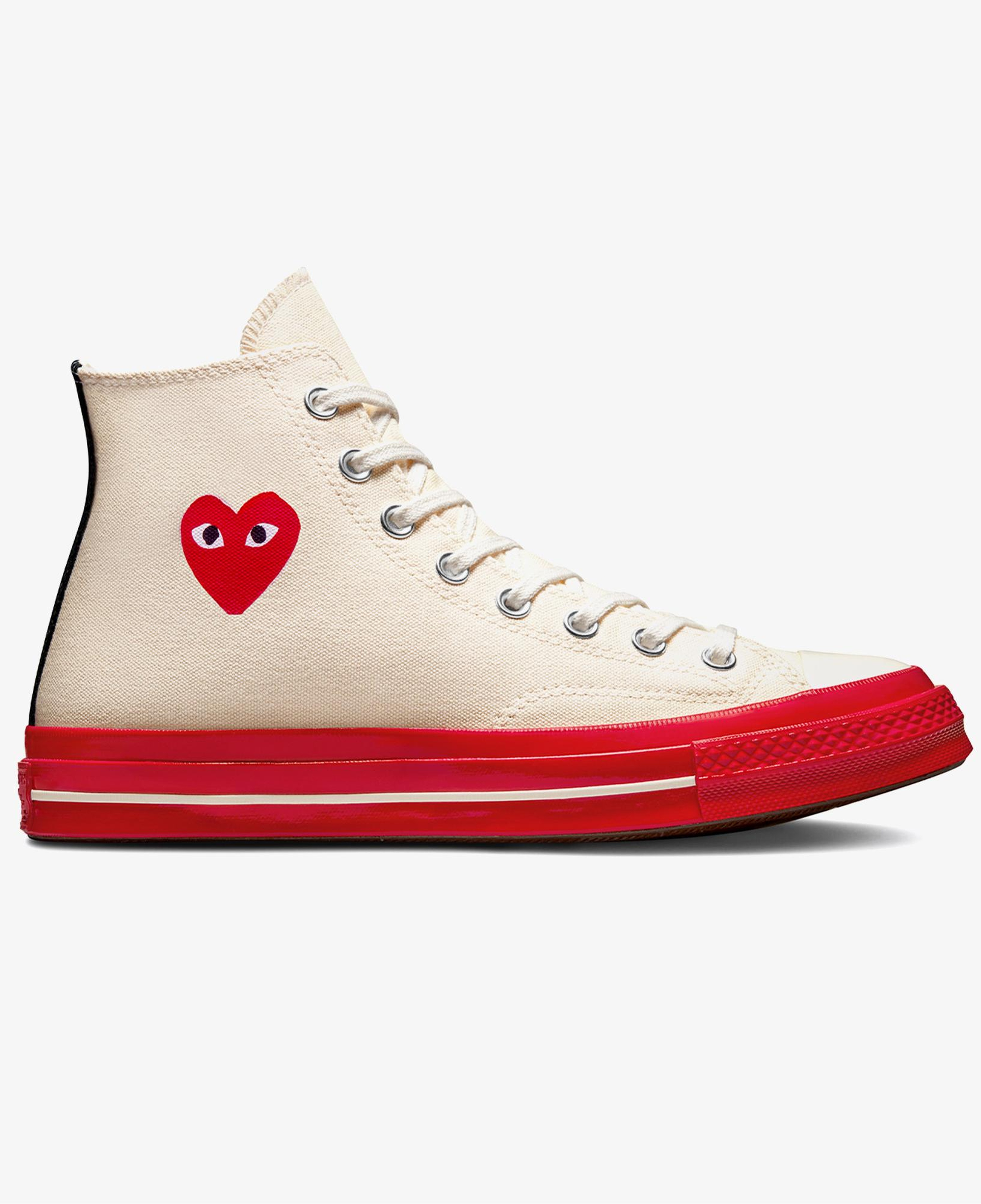 Converse X Comme Des Garçons Play Chuck 70 Unisex Krem Sneaker