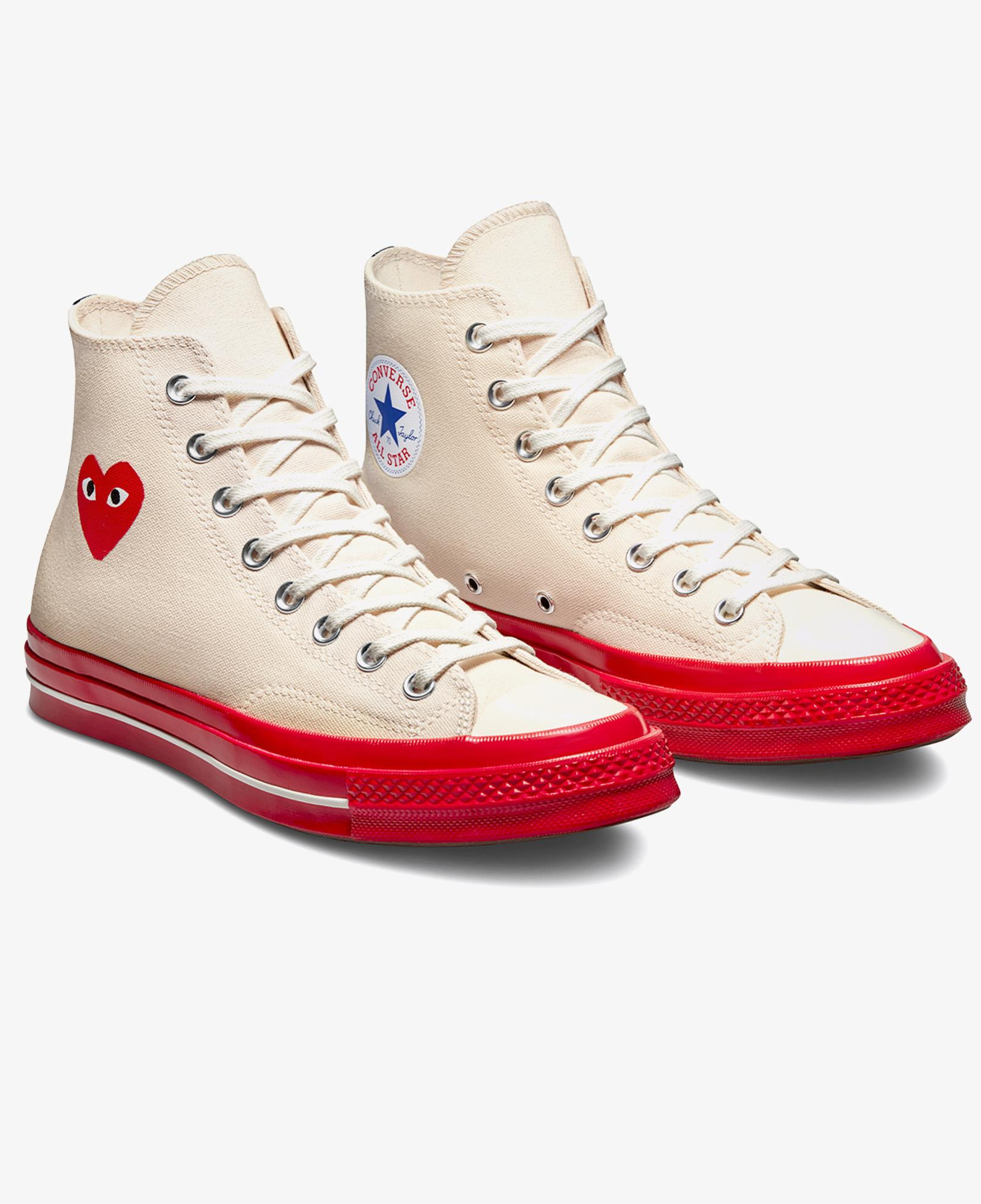 Converse X Comme Des Garçons Play Chuck 70 Unisex Krem Sneaker