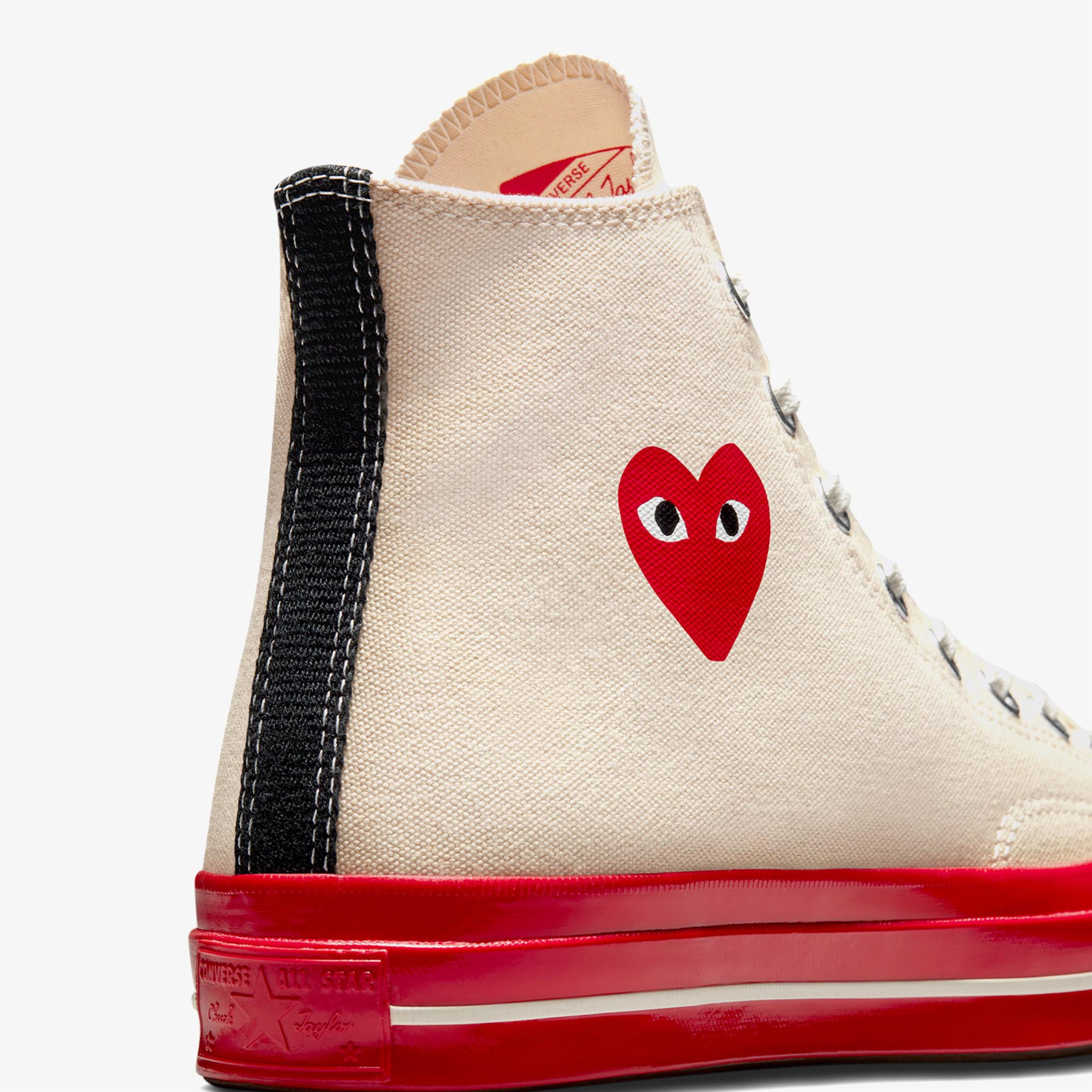 Converse X Comme Des Garçons Play Chuck 70 Unisex Krem Sneaker