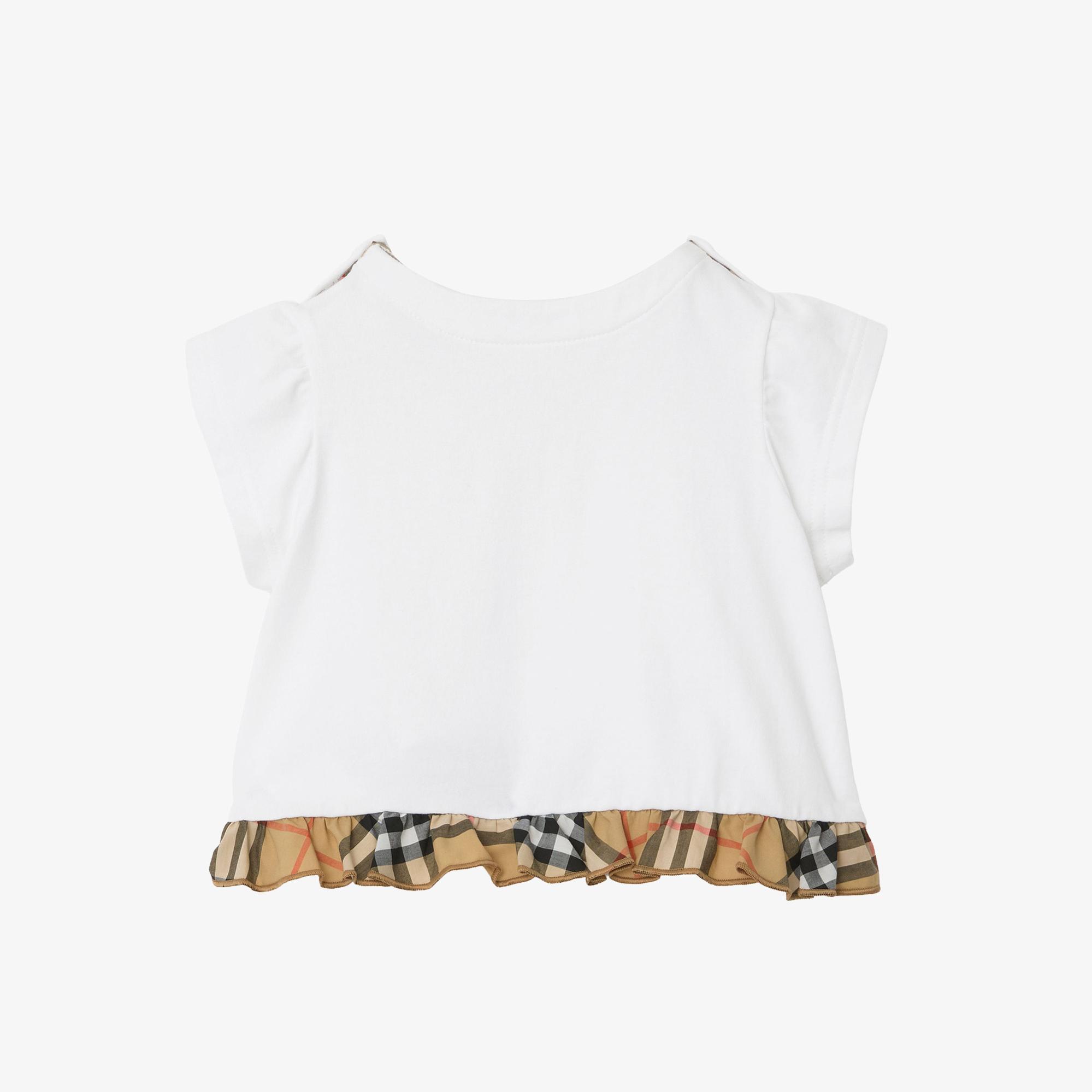 Burberry Roxy Frıll Çocuk Beyaz T-Shirt