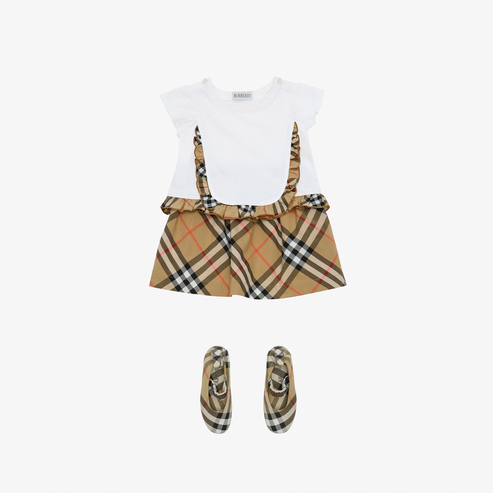 Burberry Roxy Frıll Çocuk Beyaz T-Shirt