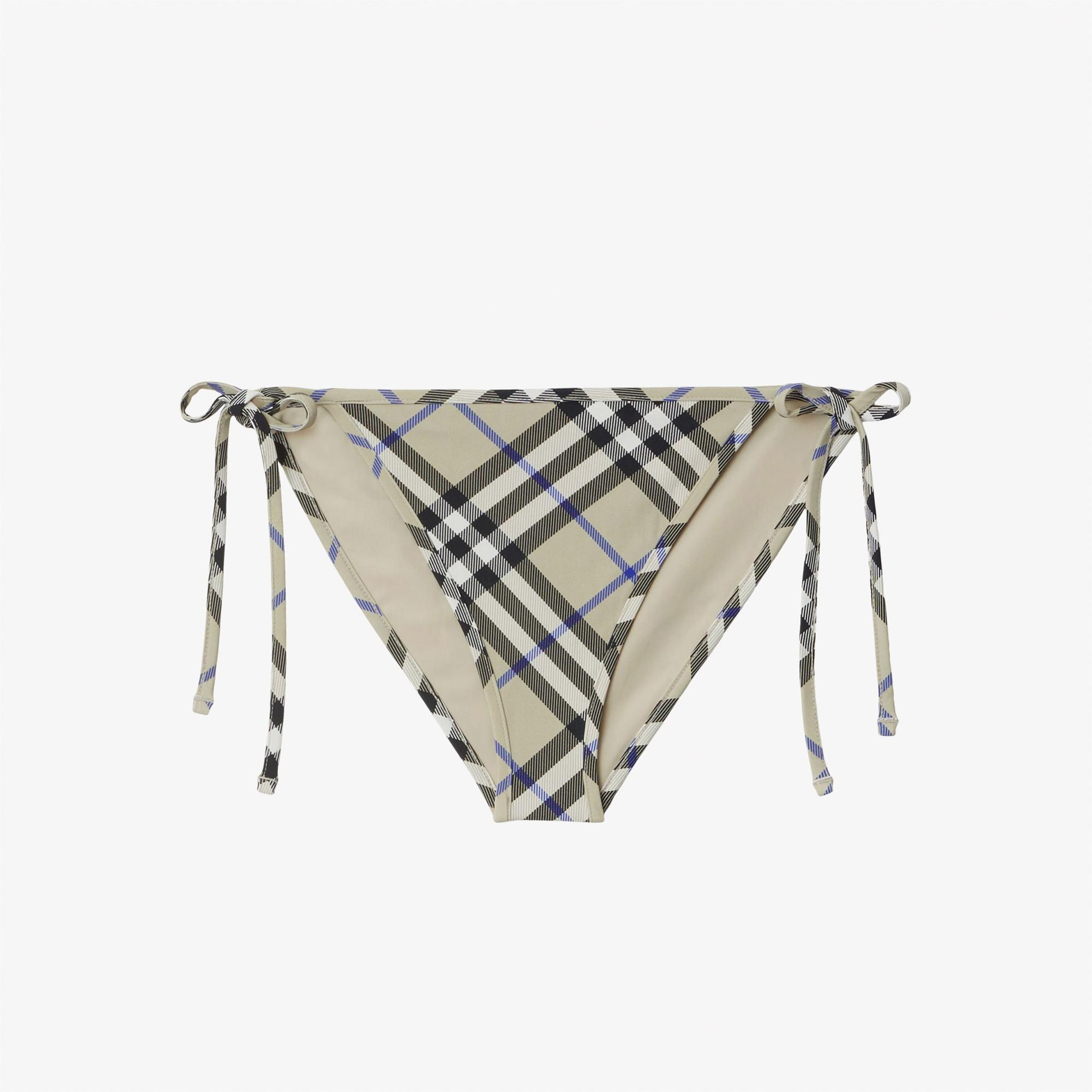 Burberry Check Kadın Krem Rengi Bikini Altı