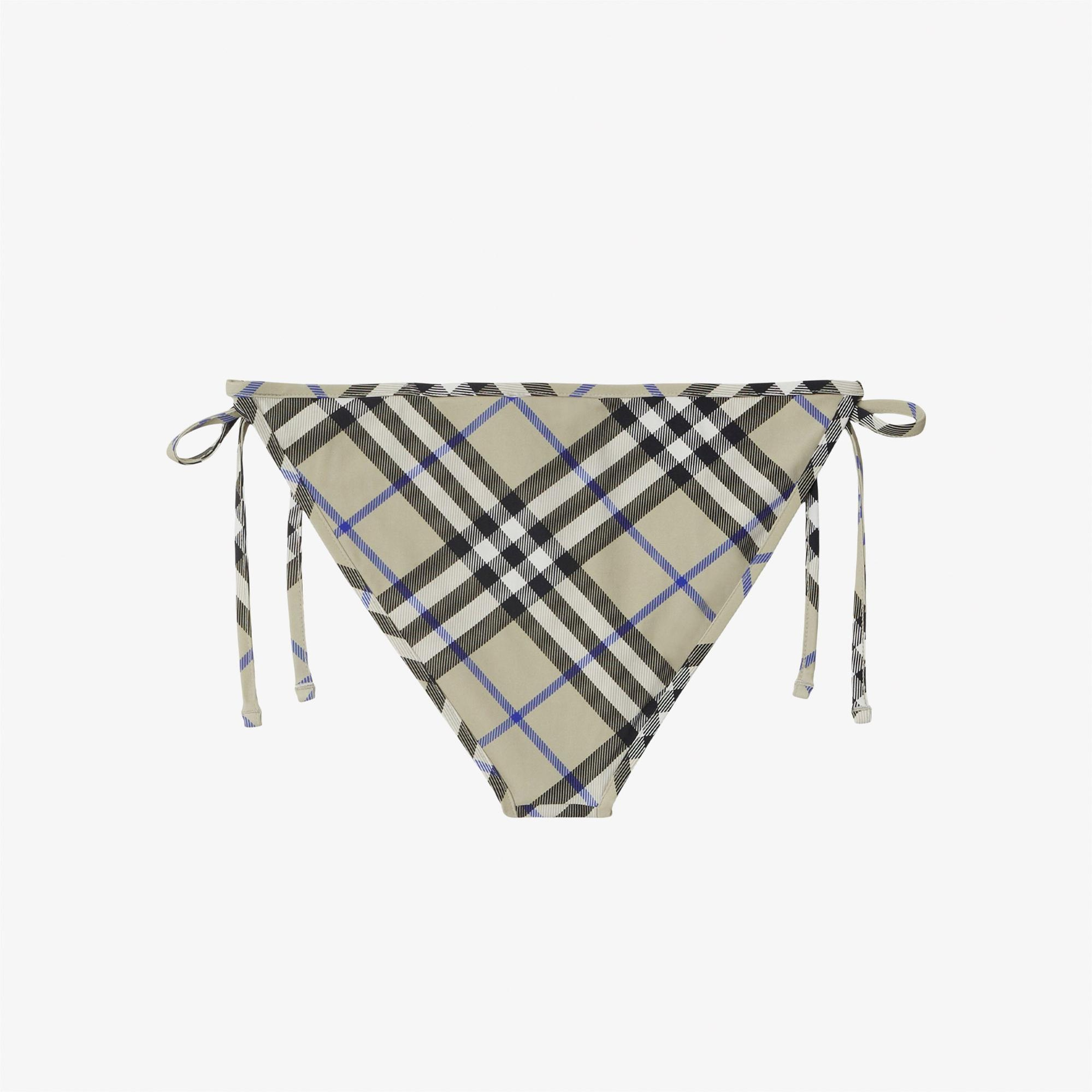 Burberry Check Kadın Krem Rengi Bikini Altı