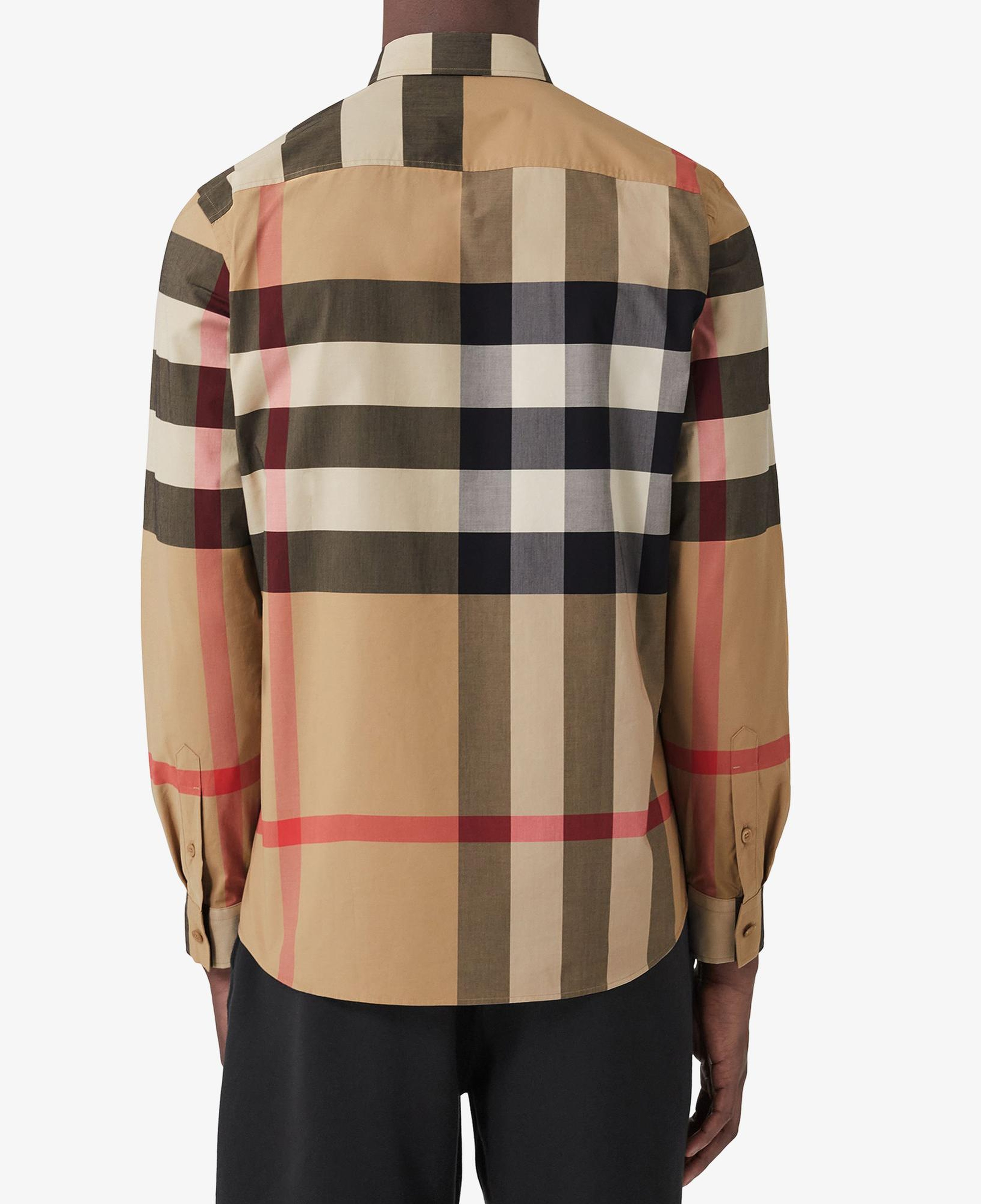 Burberry Somerton Stretch Cotton Poplin Erkek Bej Gömlek