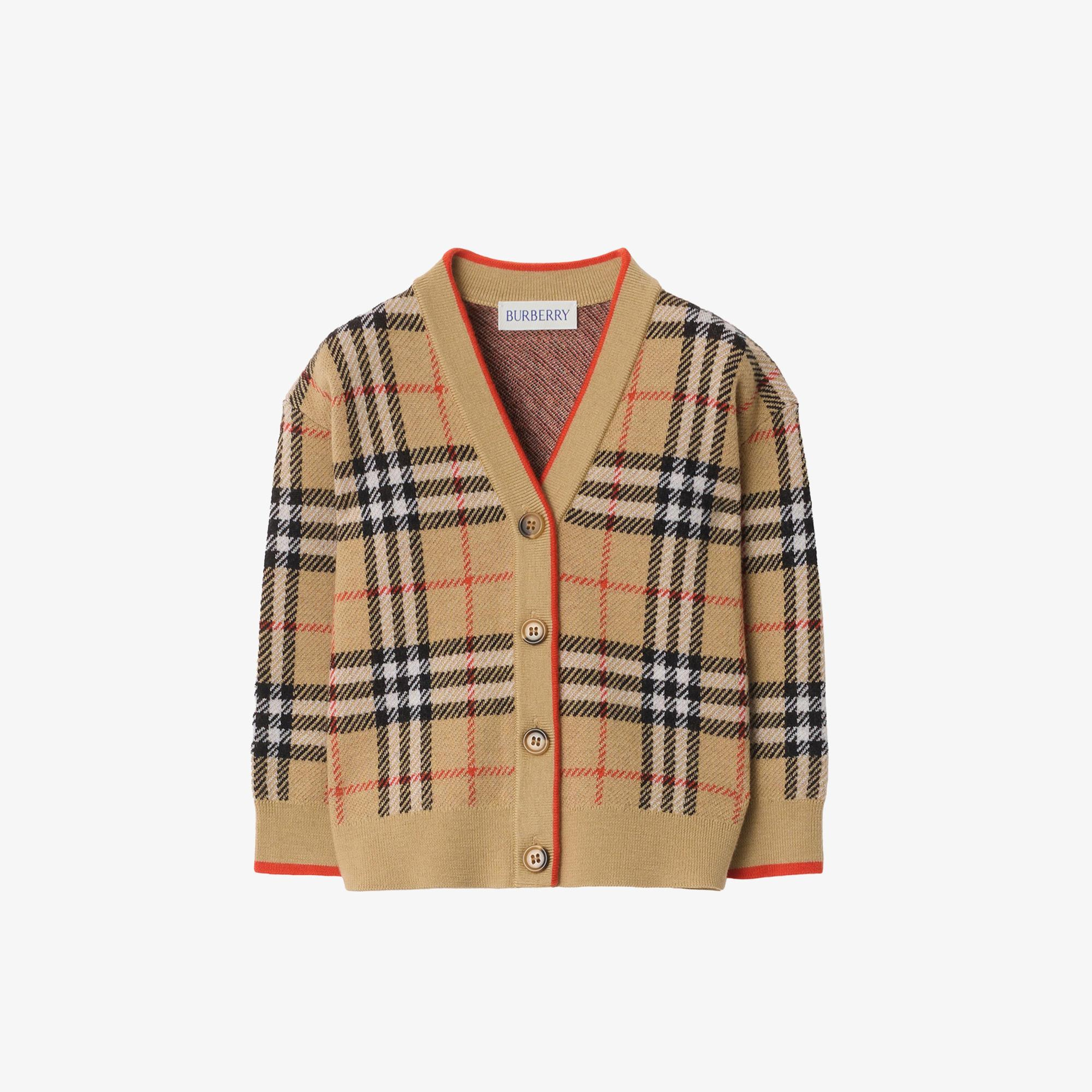 Burberry Graham Check Çocuk Bej Hırka