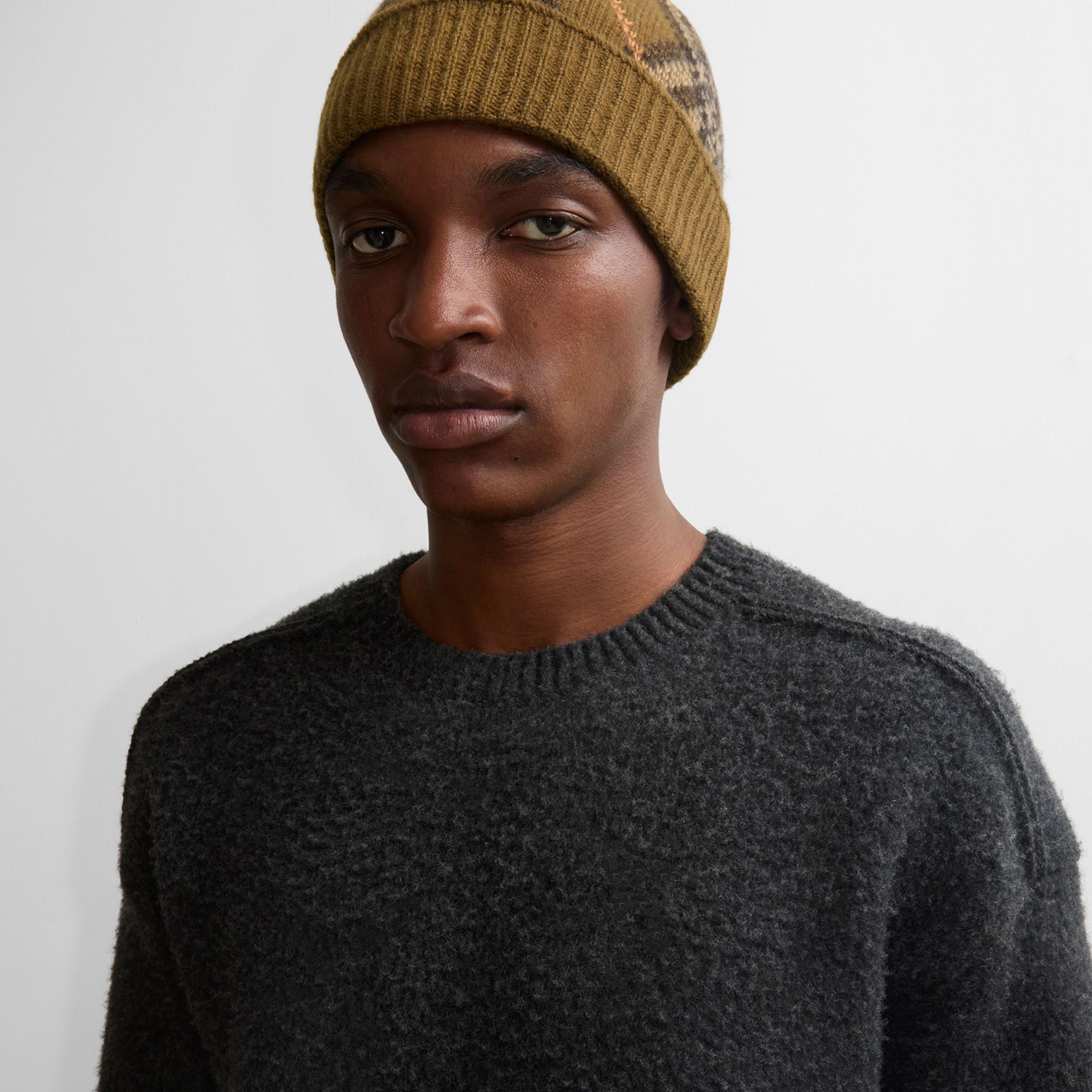 Burberry Check Kaşmir Erkek Haki Bere