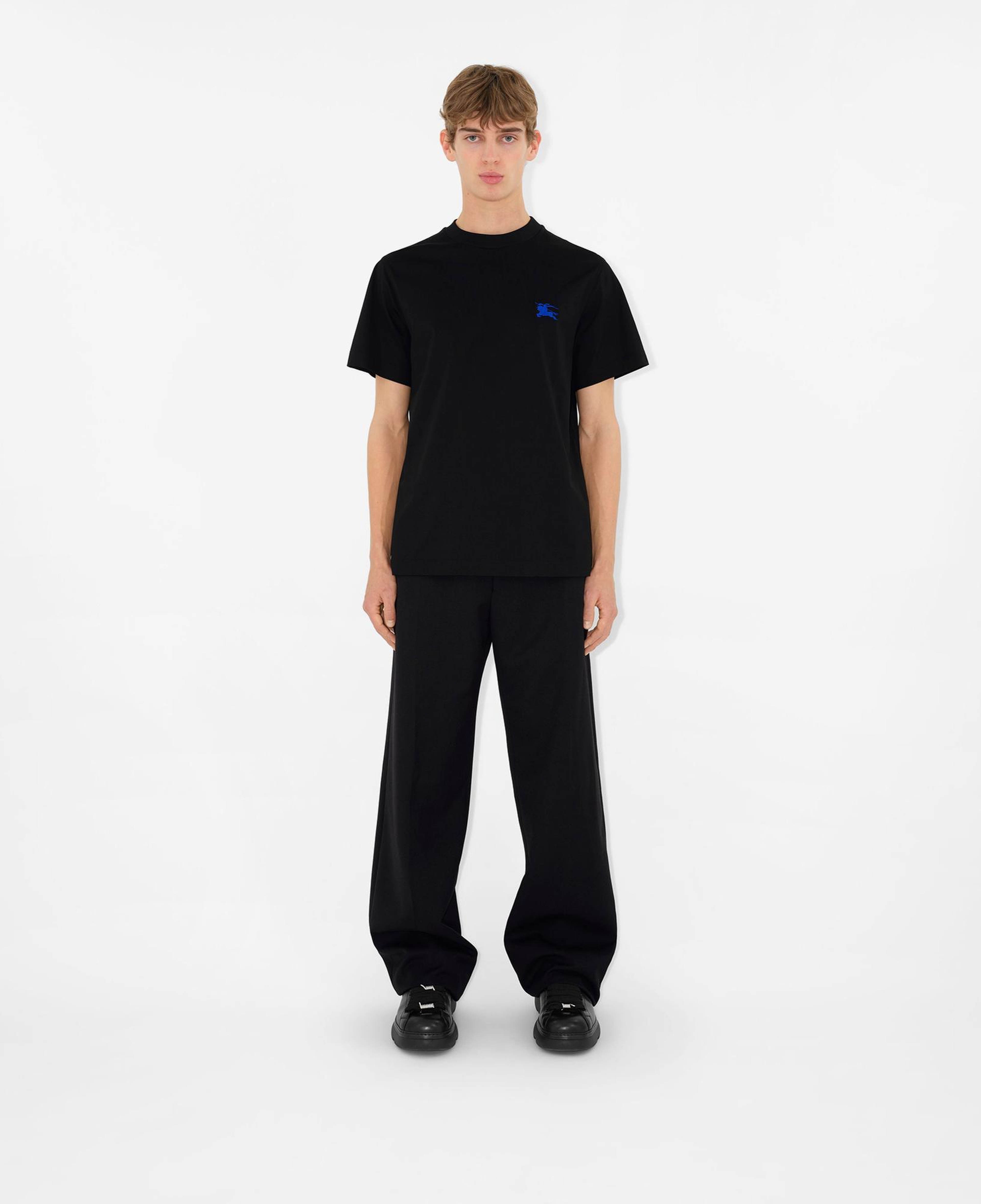 Burberry Pamuklu Erkek Siyah T-Shirt