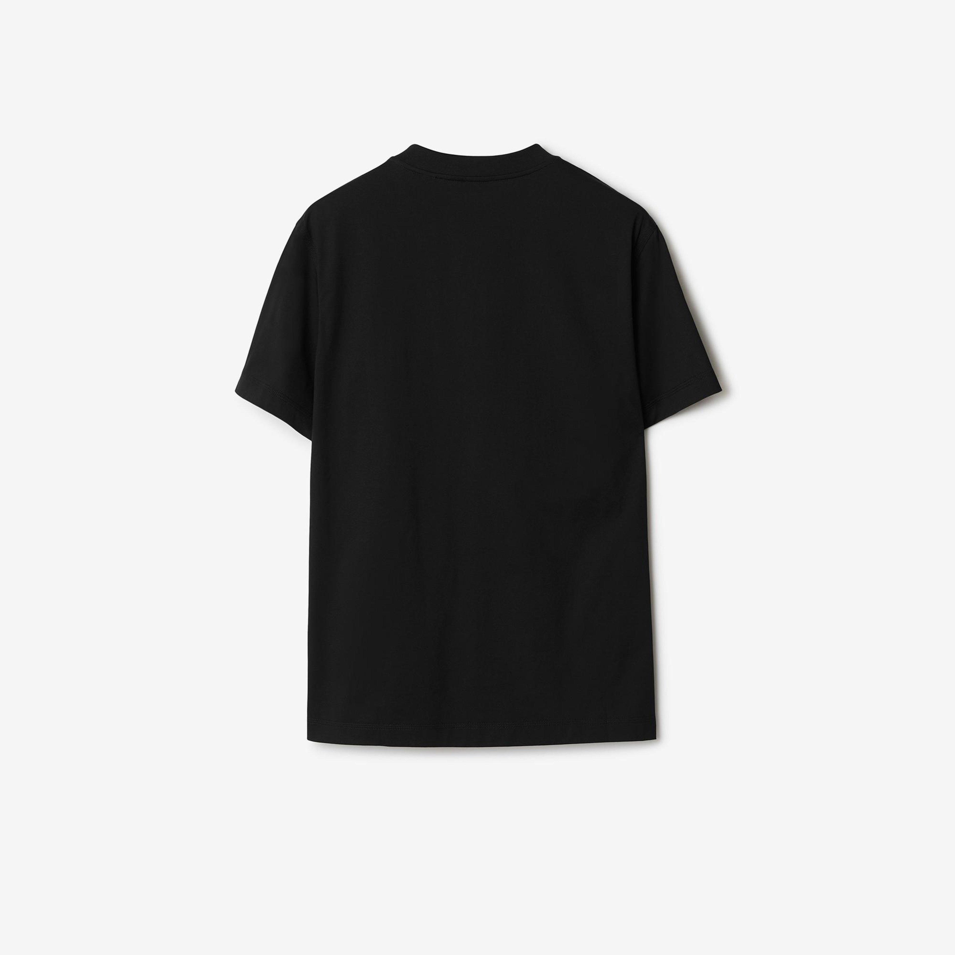 Burberry Pamuklu Erkek Siyah T-Shirt