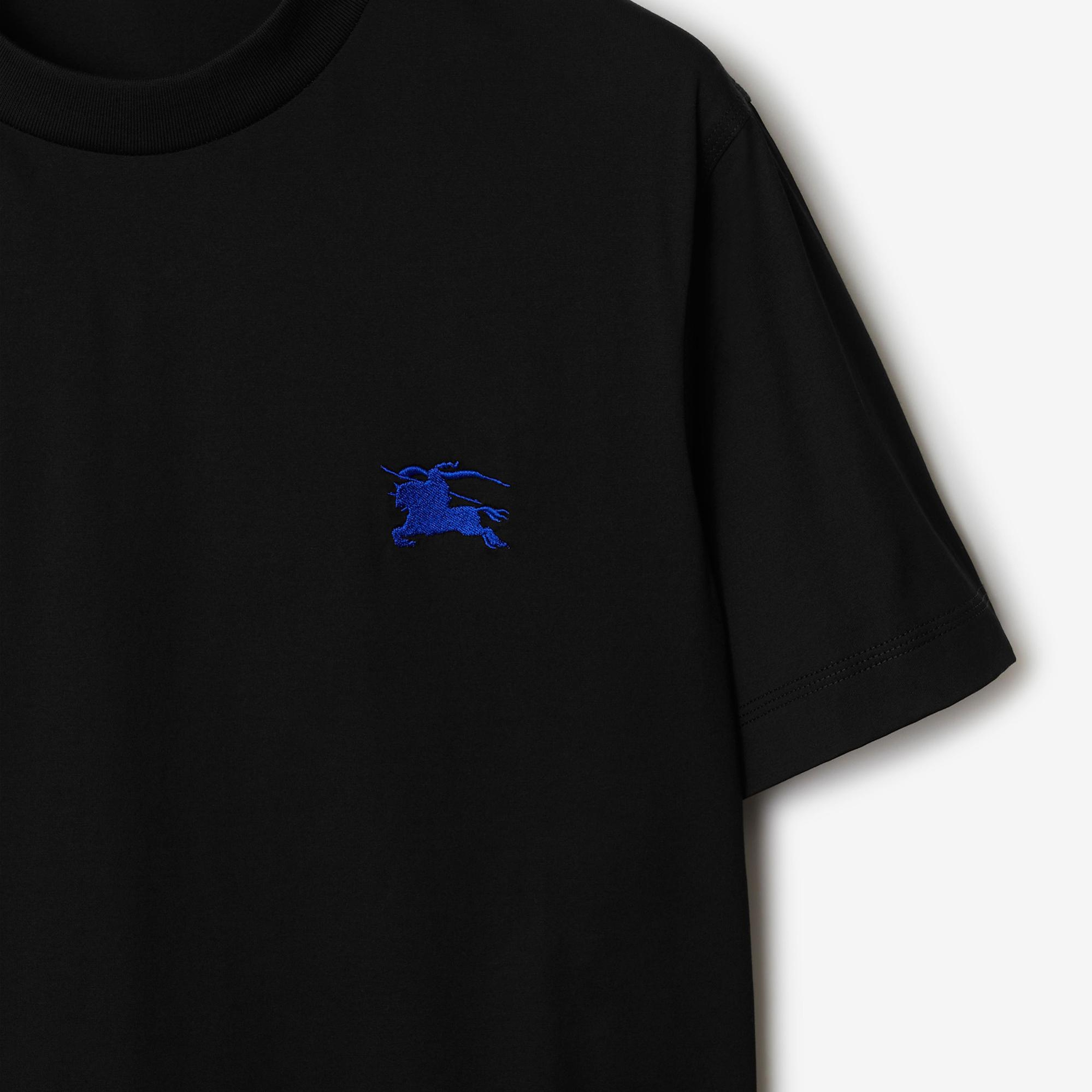 Burberry Pamuklu Erkek Siyah T-Shirt