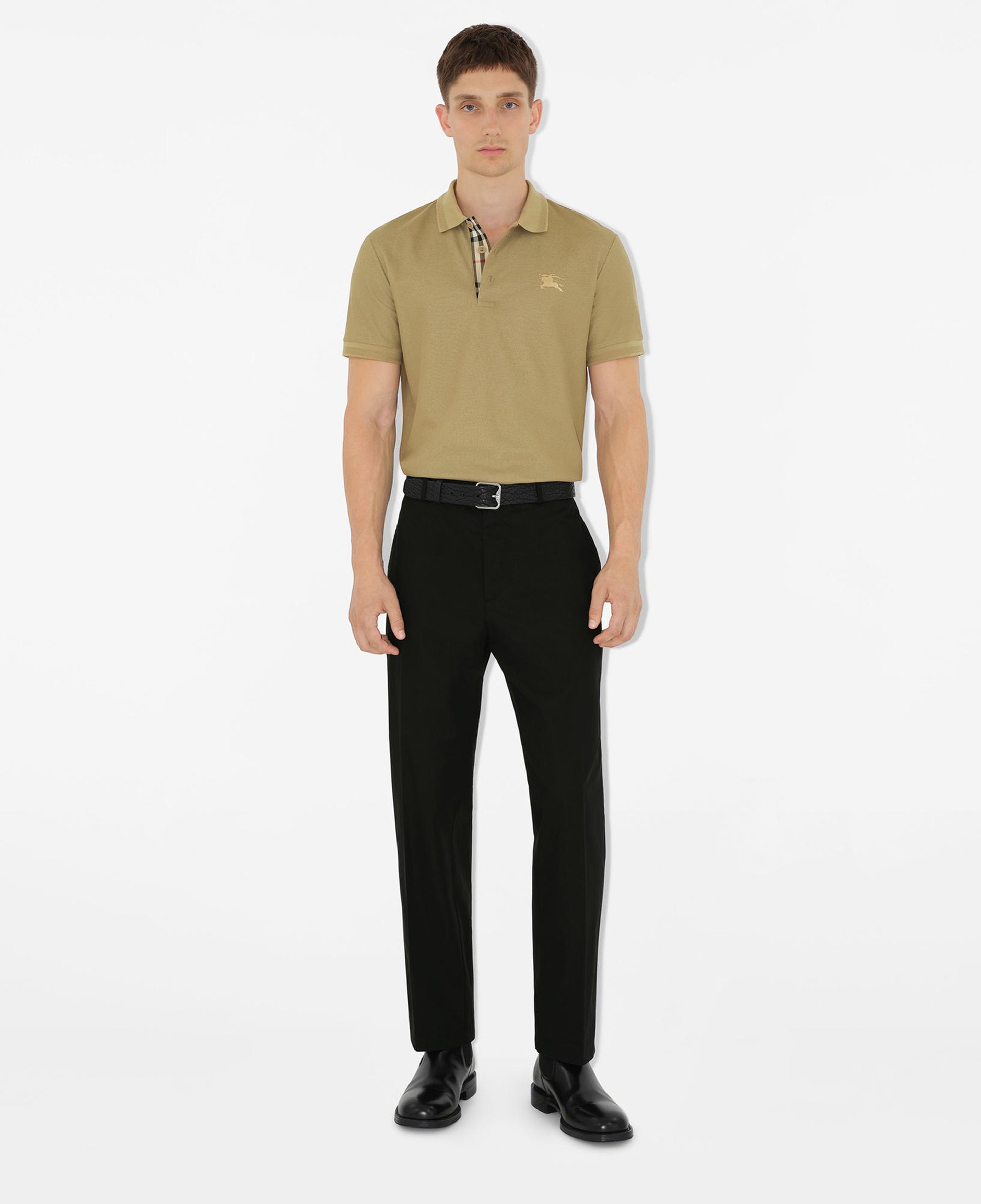 Burberry Eddie Cotton Erkek Bej Polo