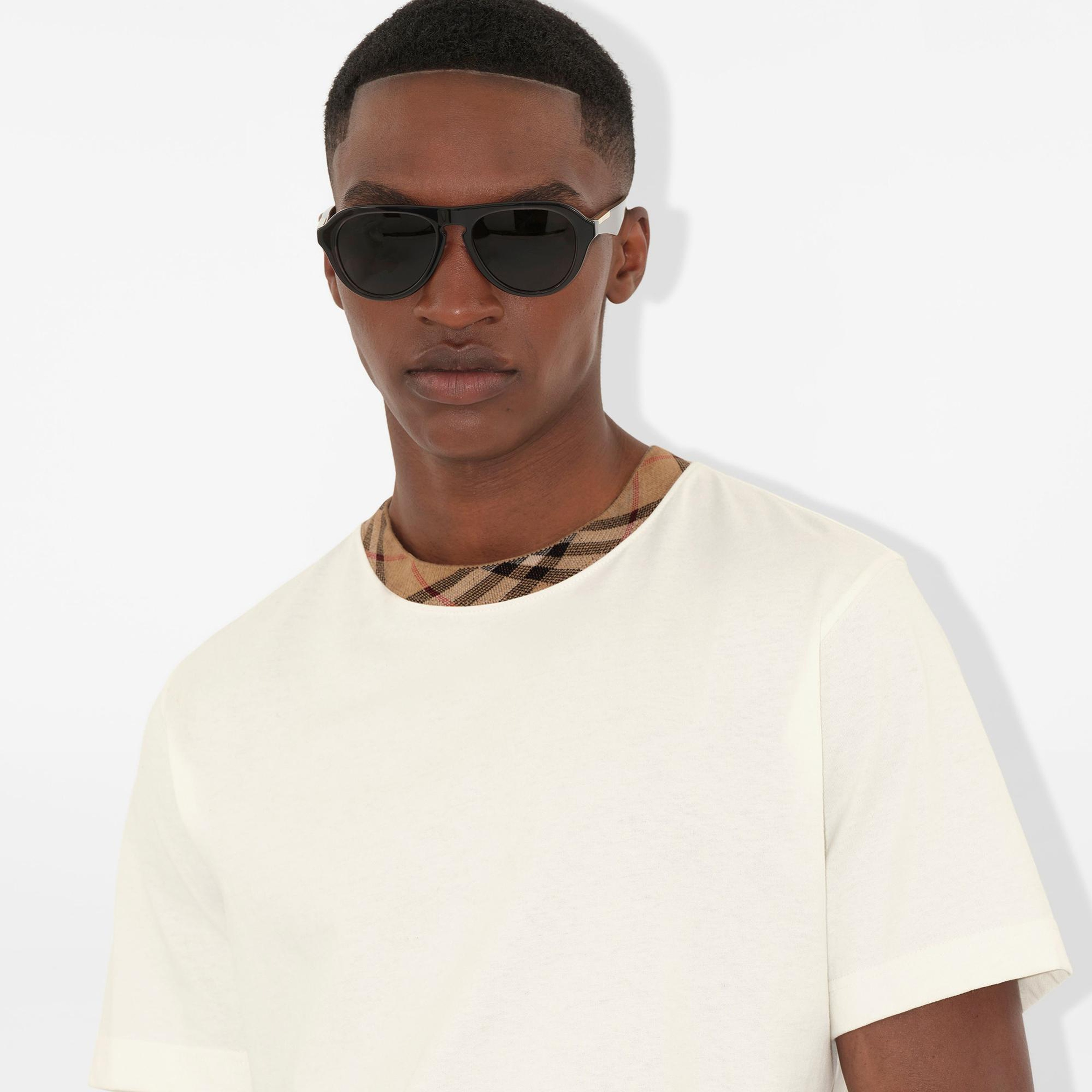 Burberry Erkek Beyaz T-Shirt