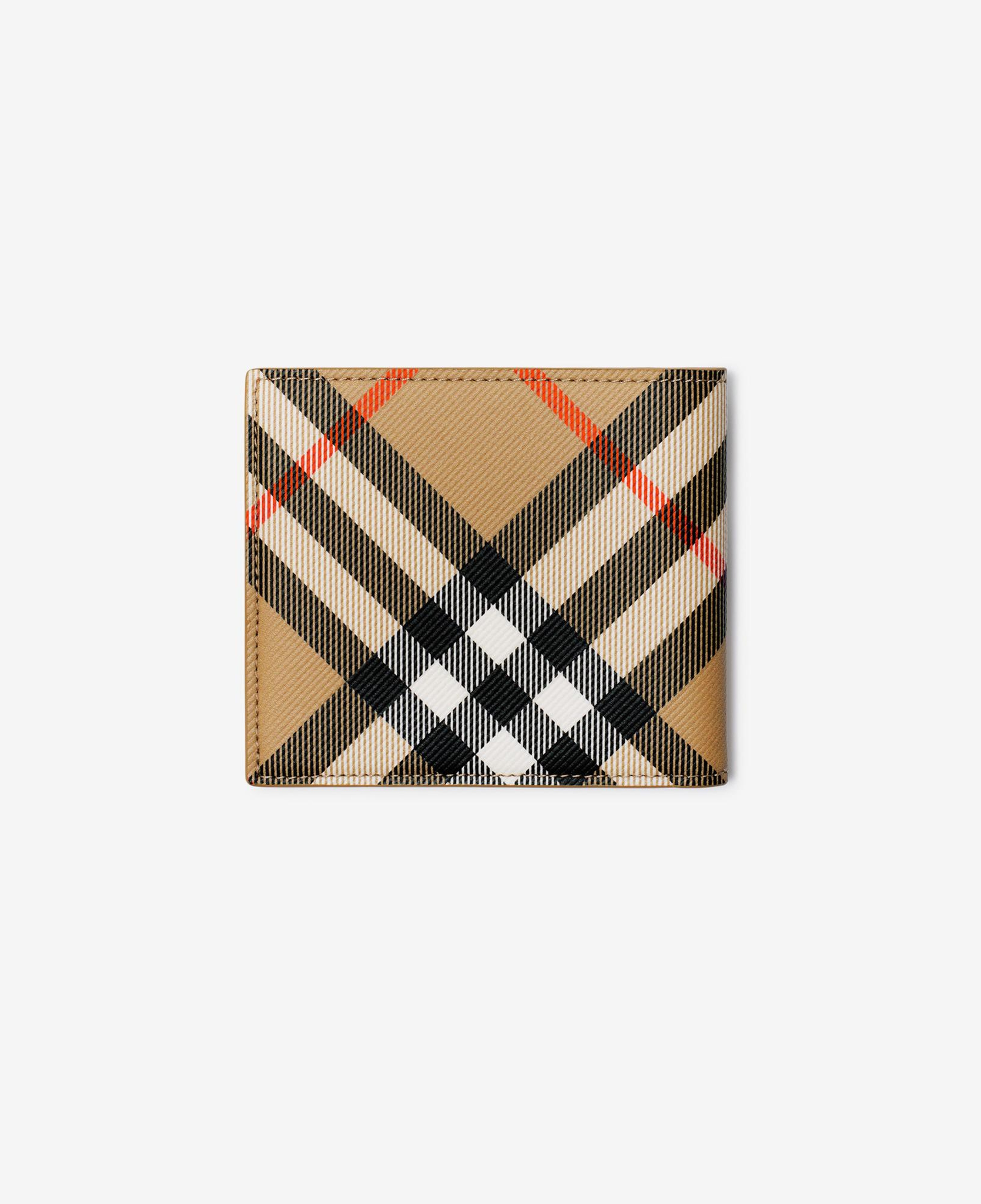 Burberry Check Bifold Erkek Bej Cüzdan