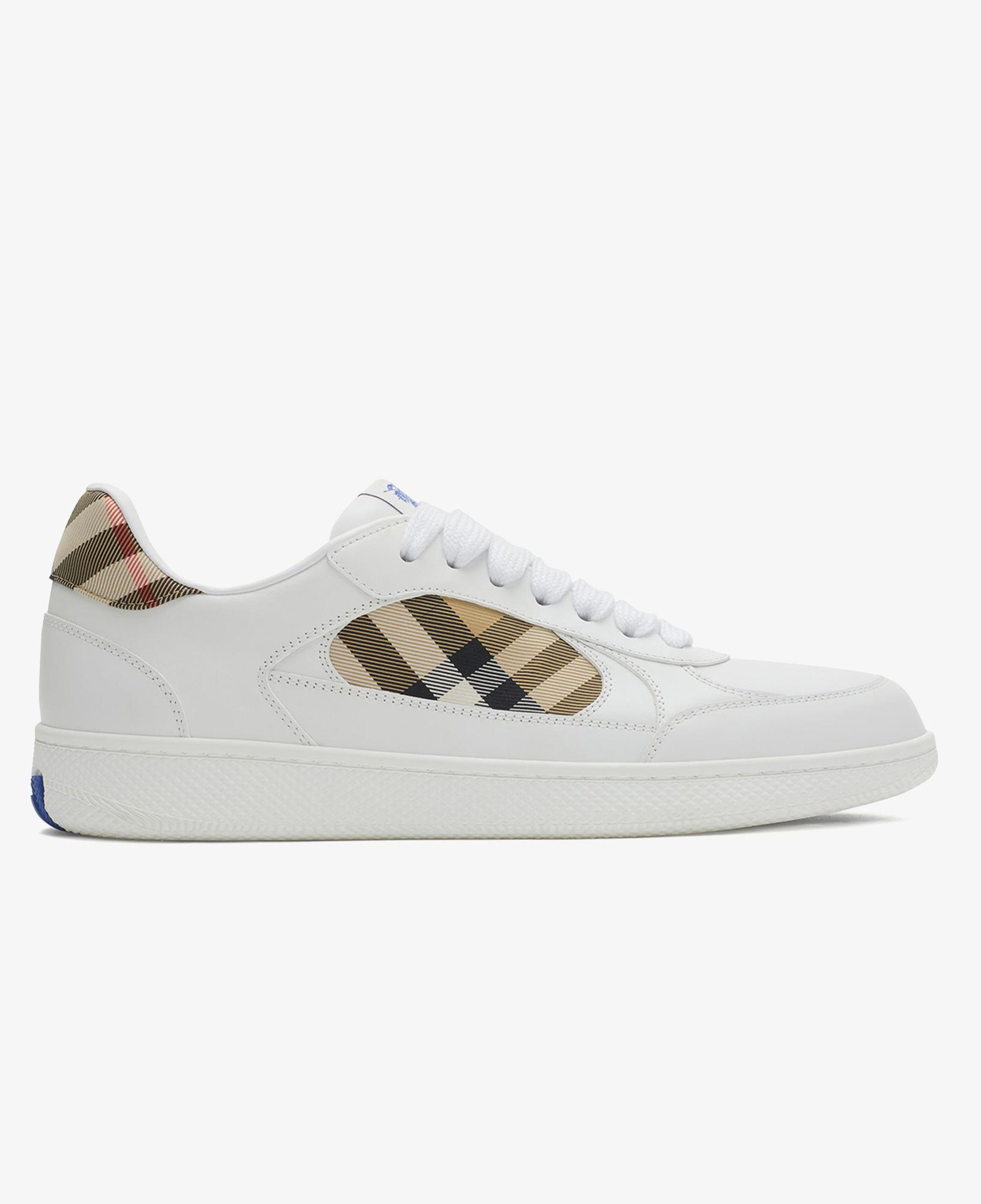 Burberry Mix Leather And Terrace Erkek Beyaz Sneaker