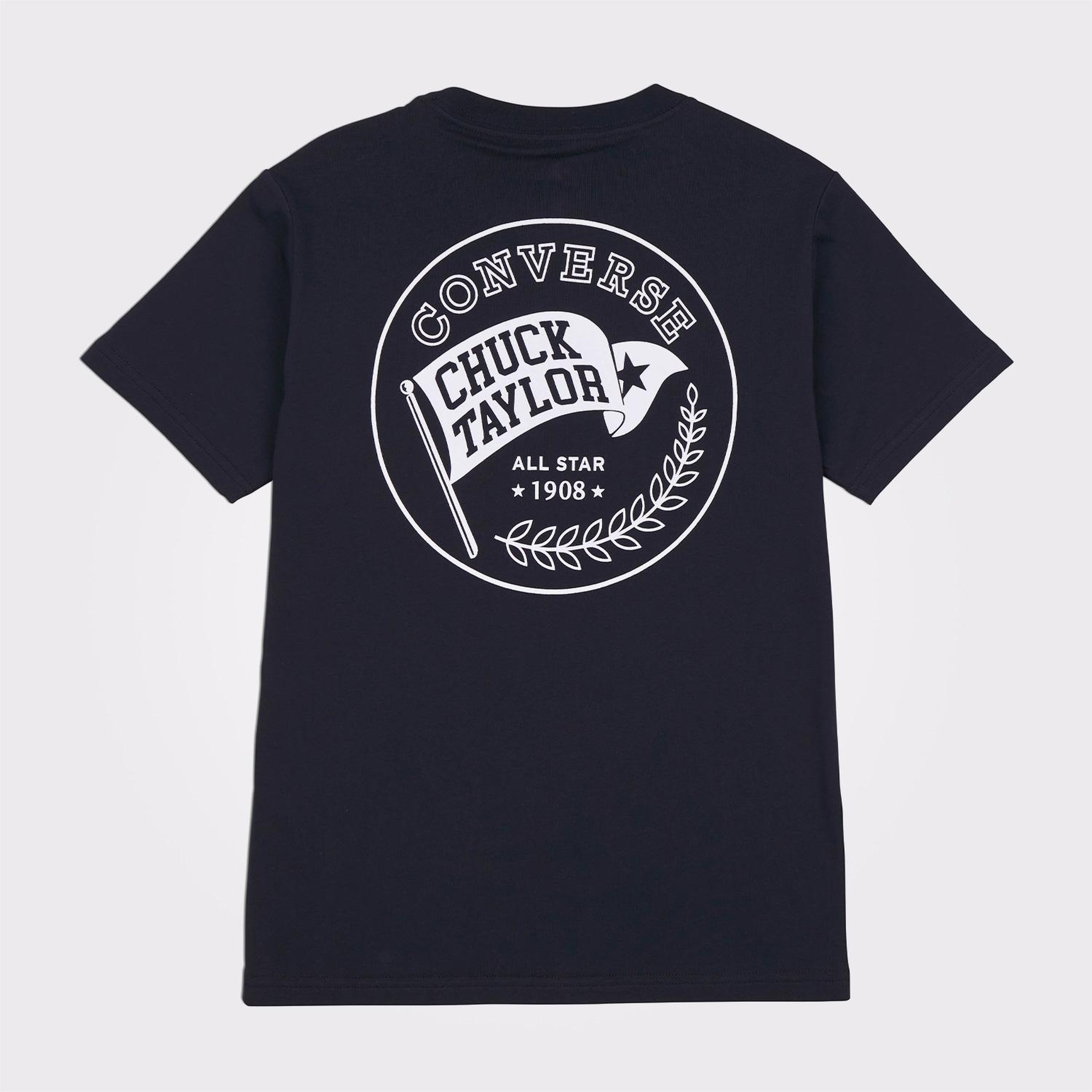 Converse Retro Flag Kadın Siyah T-Shirt
