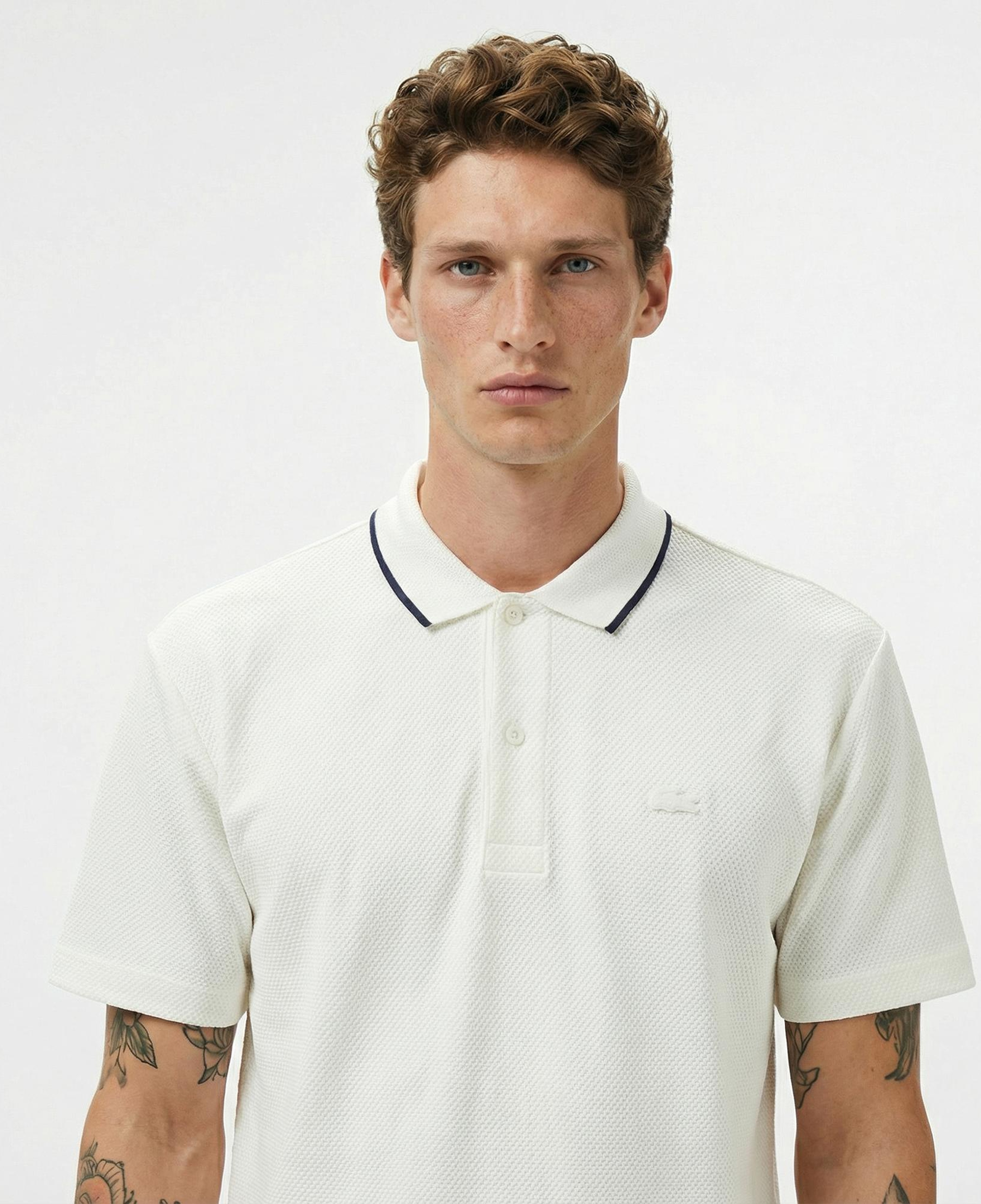 Lacoste Erkek Oversize Fit Beyaz Polo