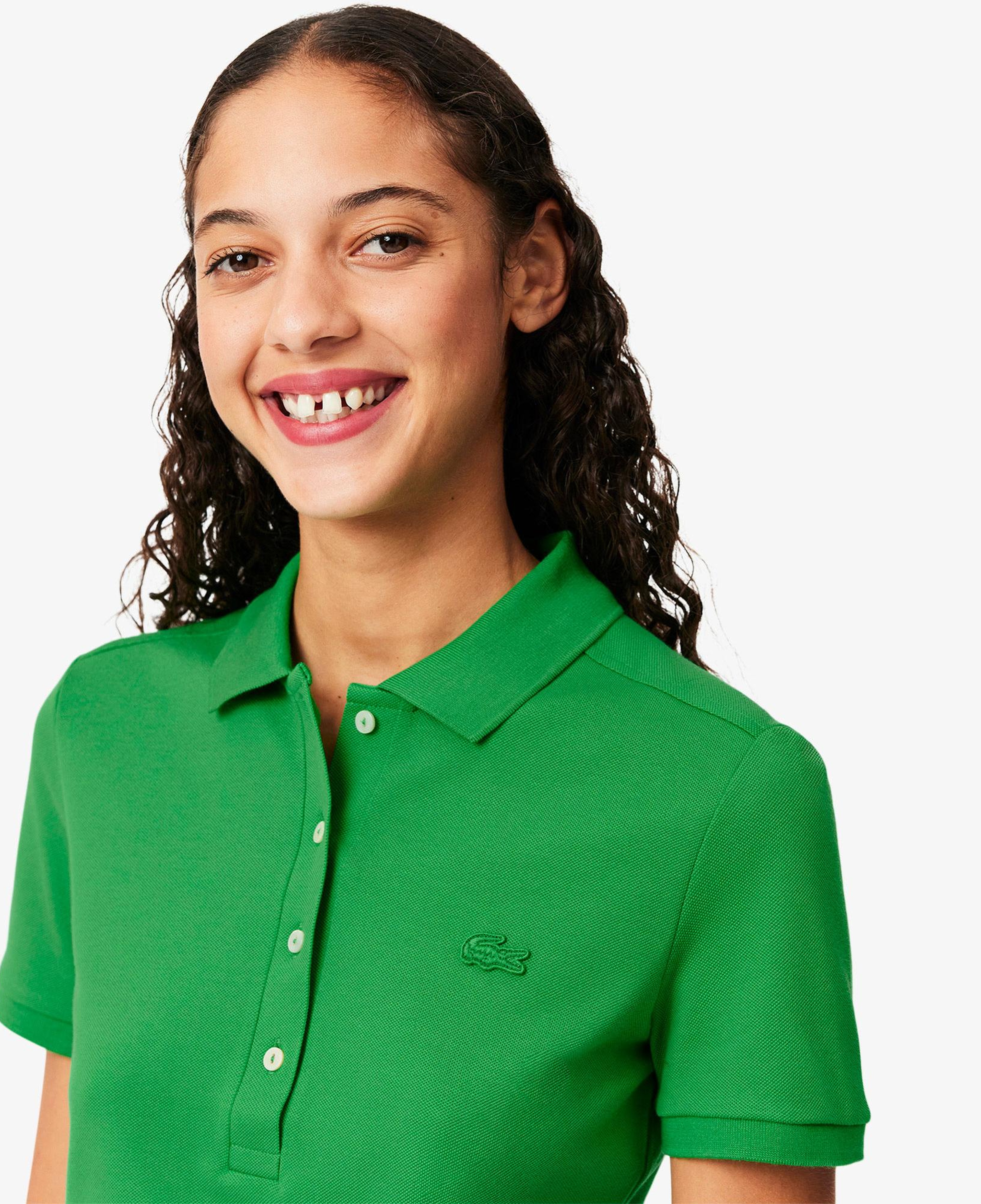 Lacoste L.12.D Kadın Slim Fit Yeşil Polo