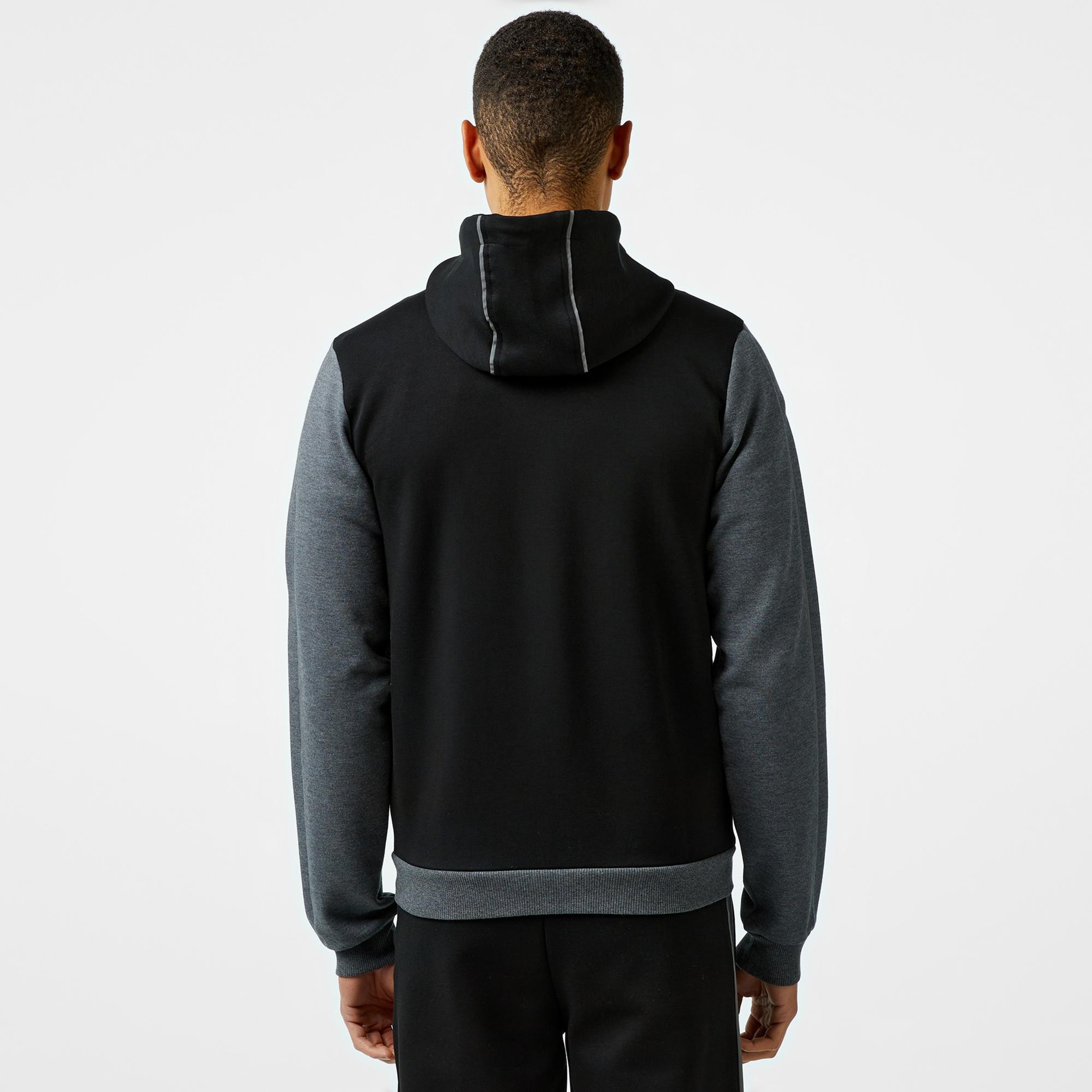 Lacoste Erkek Slim Fit Kapüşonlu Siyah Sweatshirt