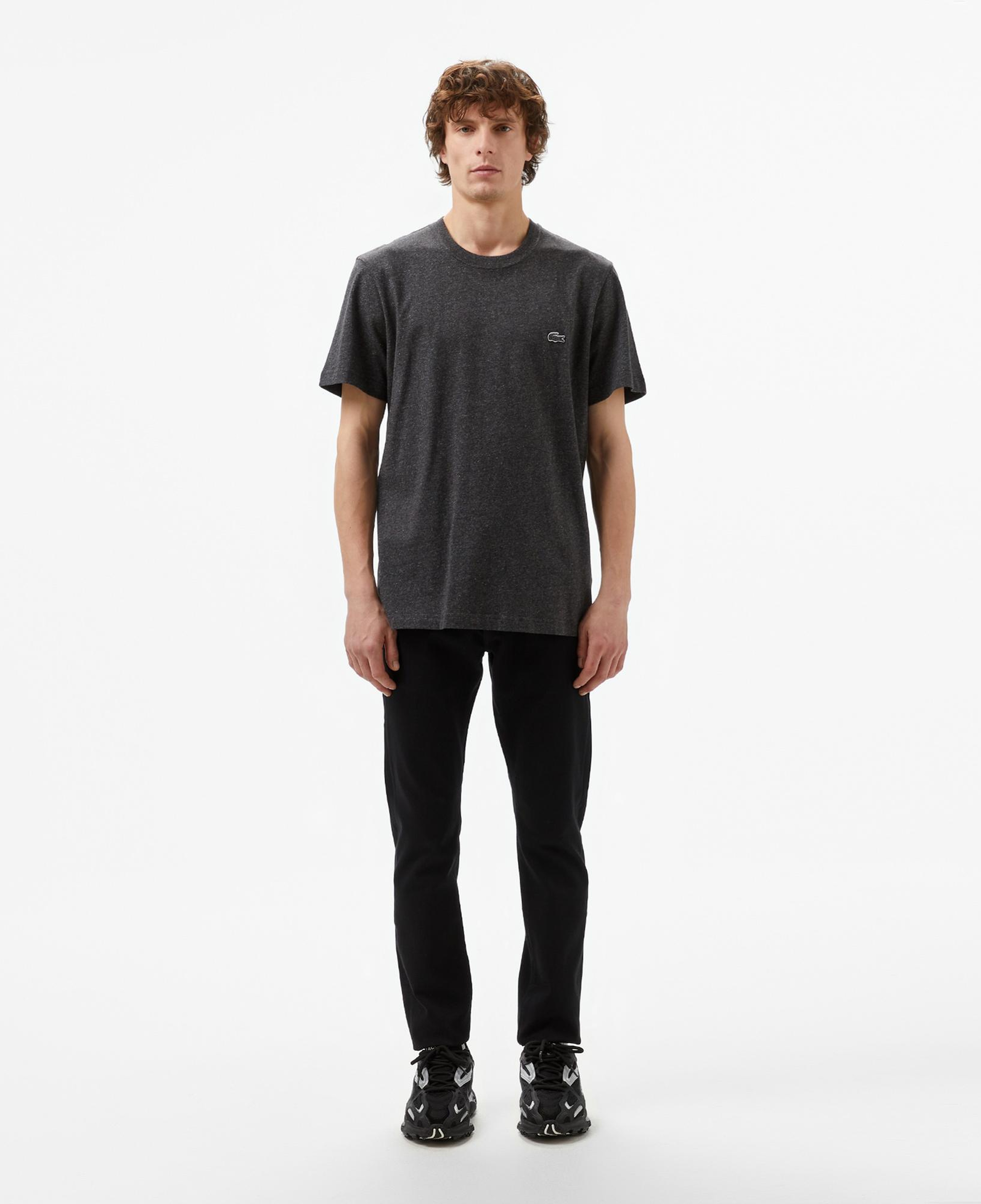 Lacoste Erkek Regular Fit Bisiklet Yaka Koyu Gri T-Shirt