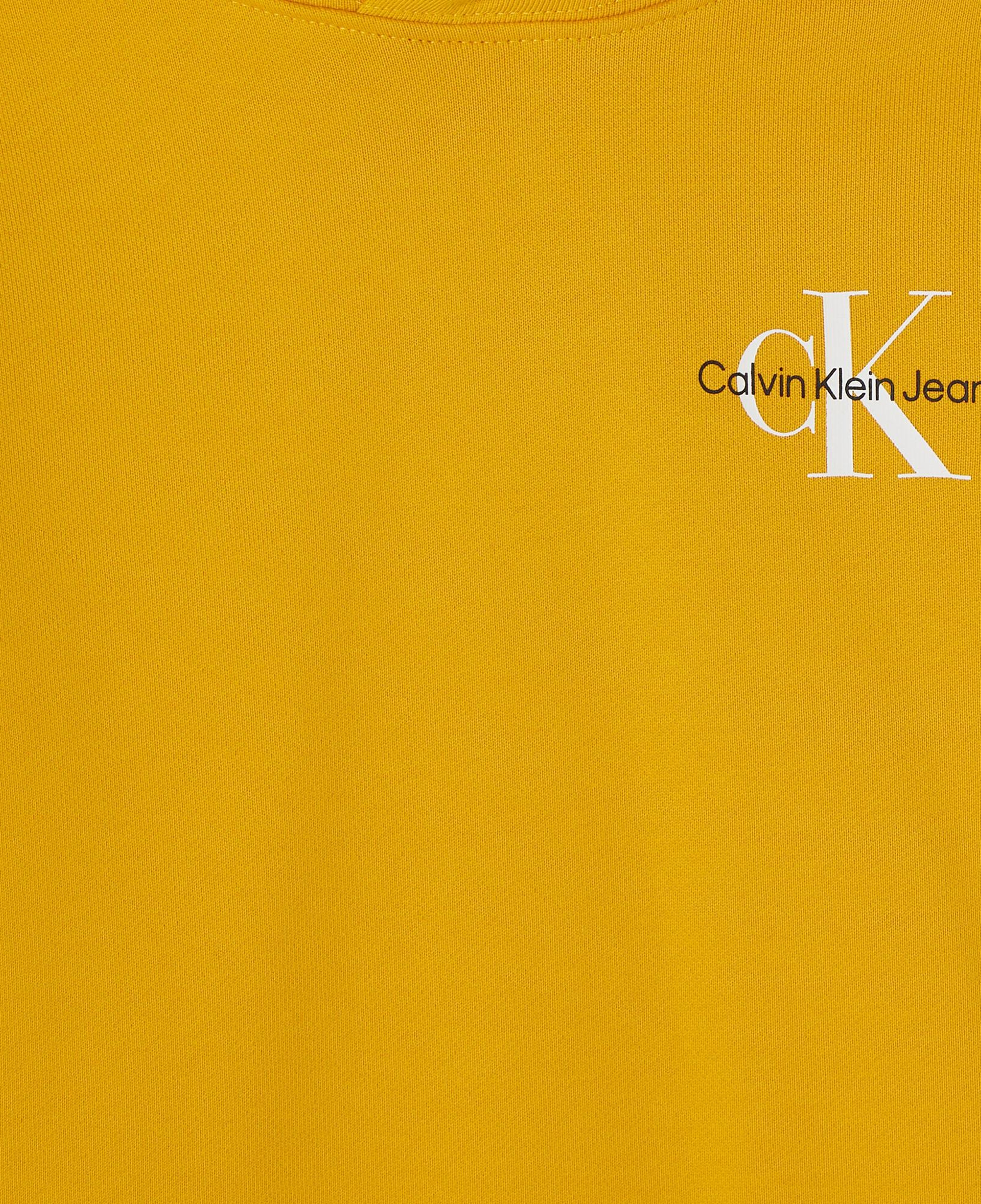 Calvin Klein Jeans Small Monogram Çocuk Sarı Hoodie