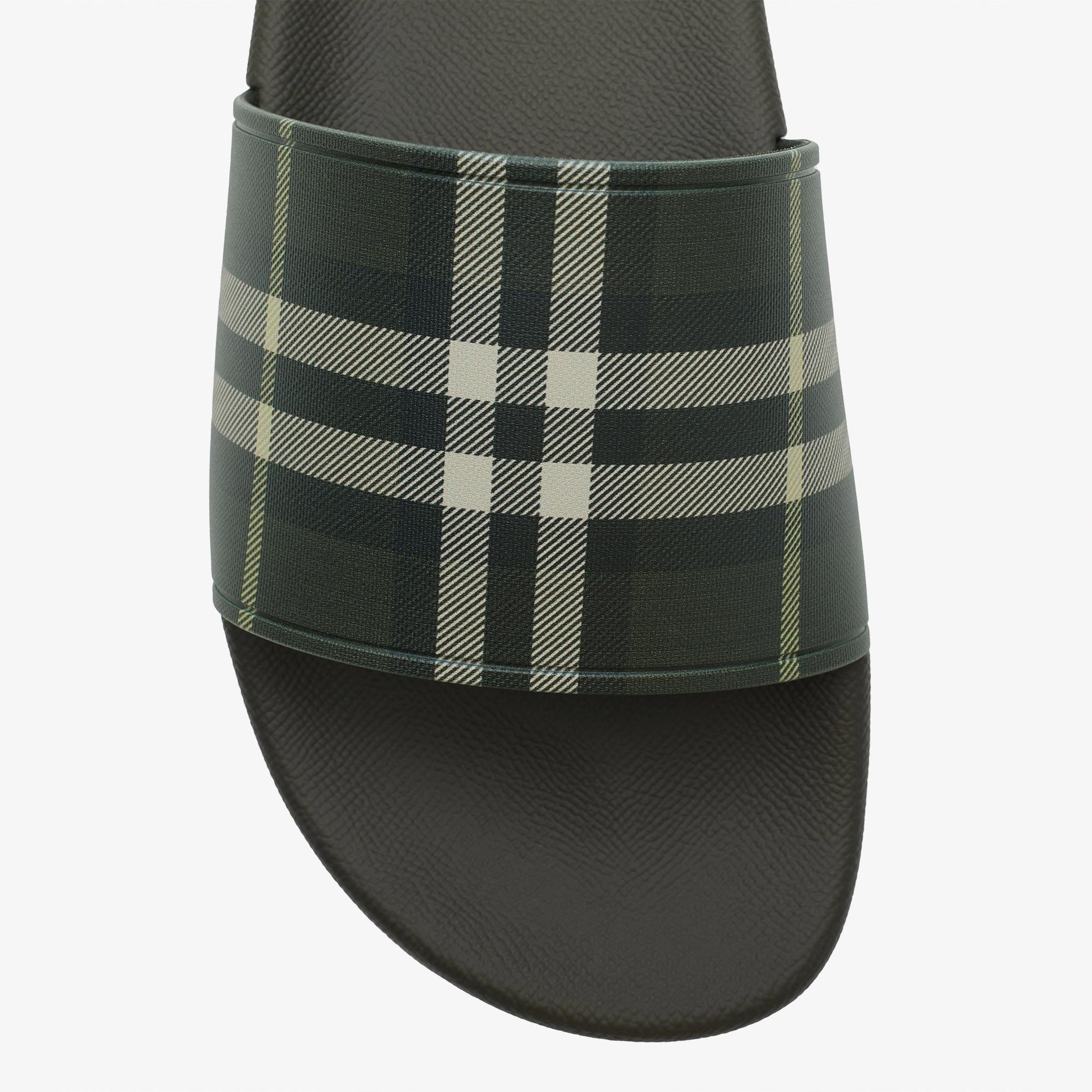 Burberry Furley Check Erkek Siyah Terlik