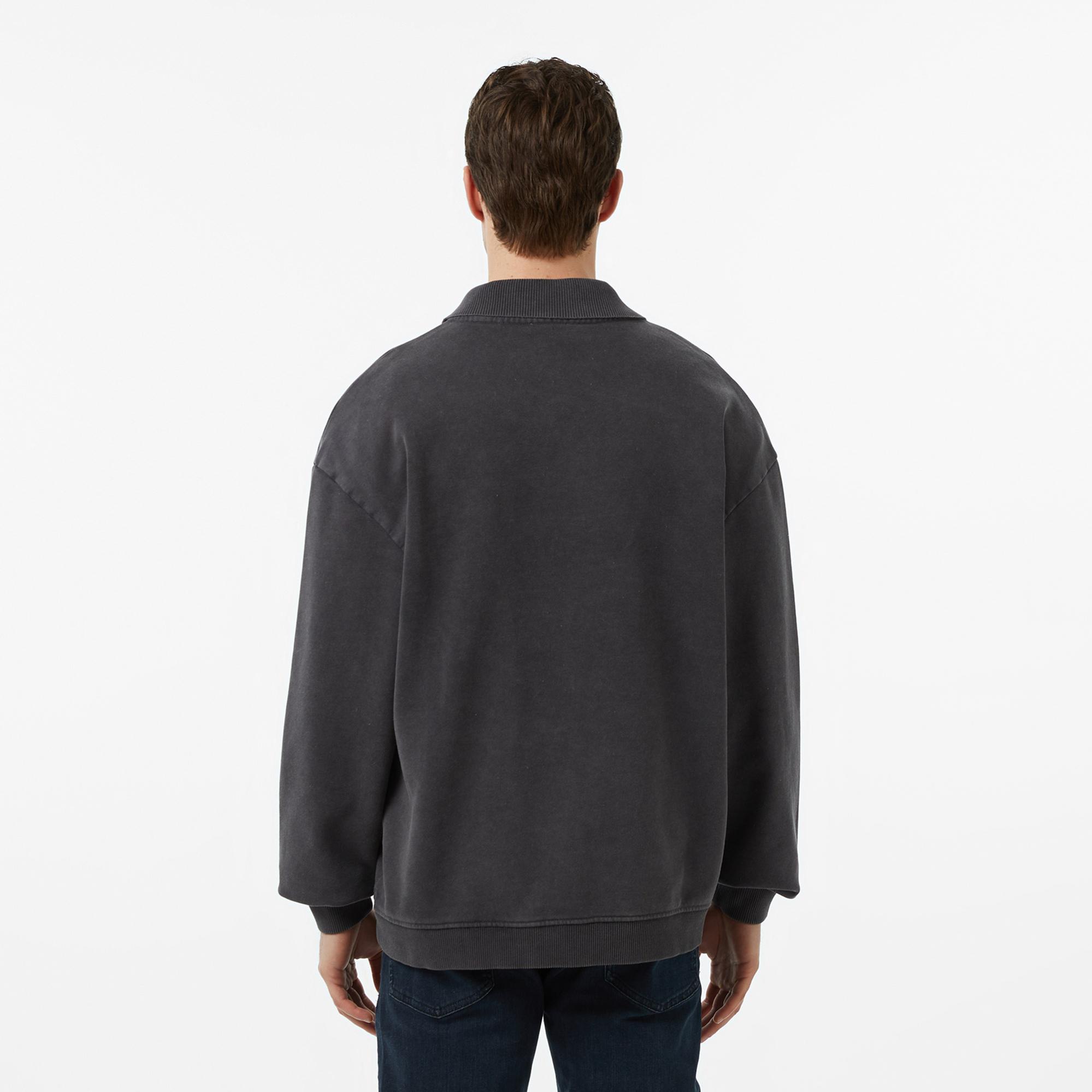 Hugo Delwy Erkek Siyah Sweatshirt