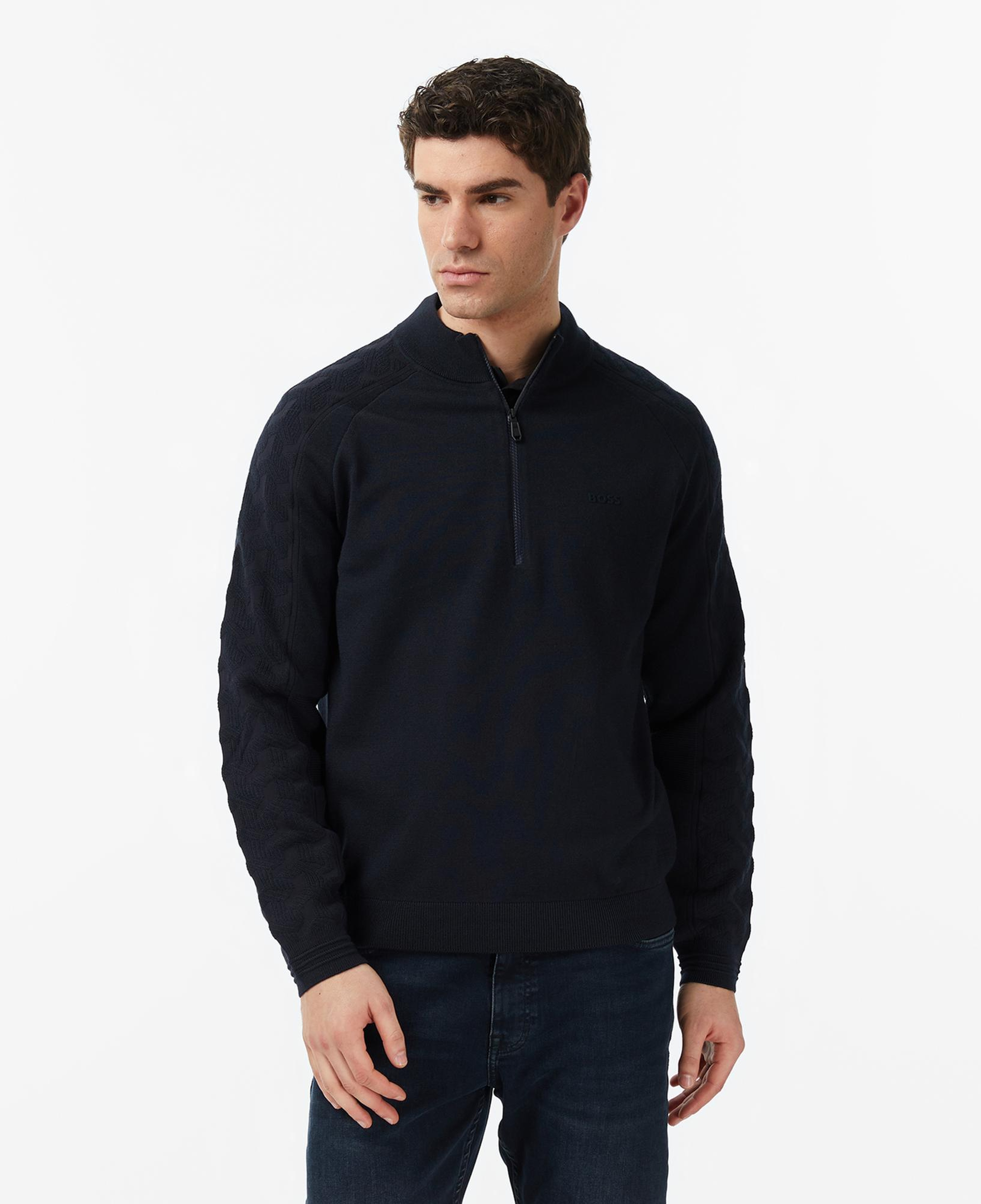 Boss Mirror Erkek Lacivert Triko