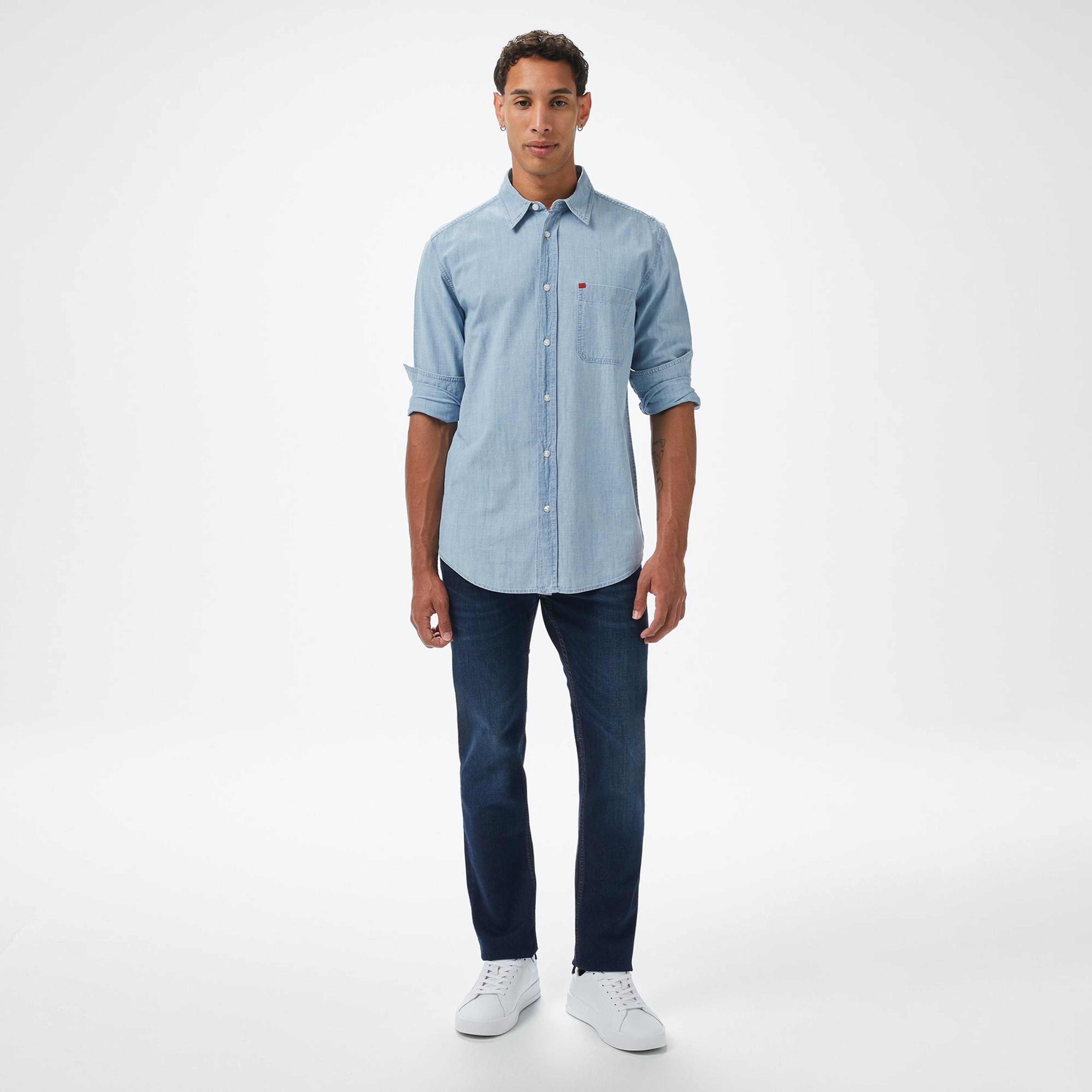 Hugo Erillo Erkek Mavi Gömlek