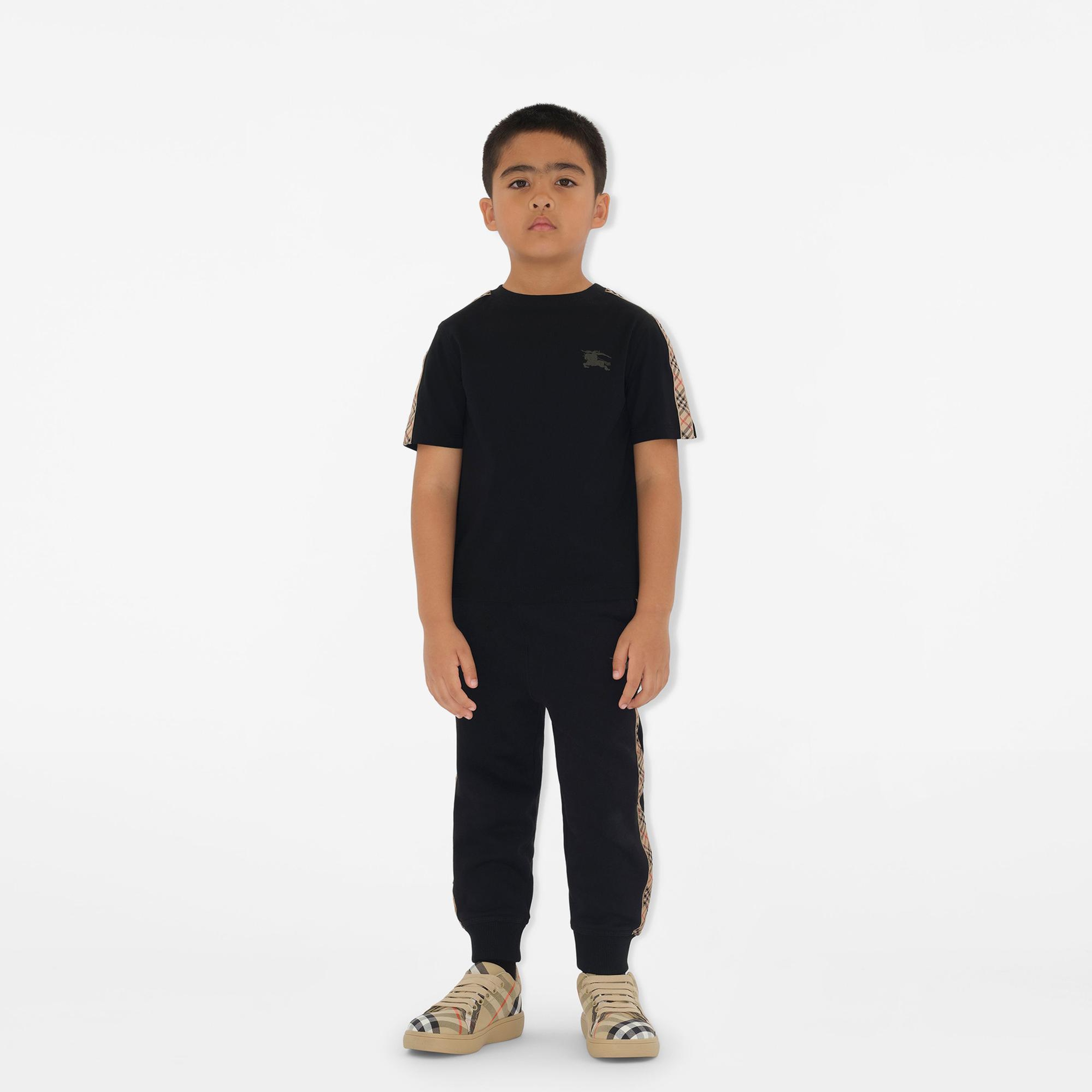 Burberry Çocuk Siyah T-Shirt