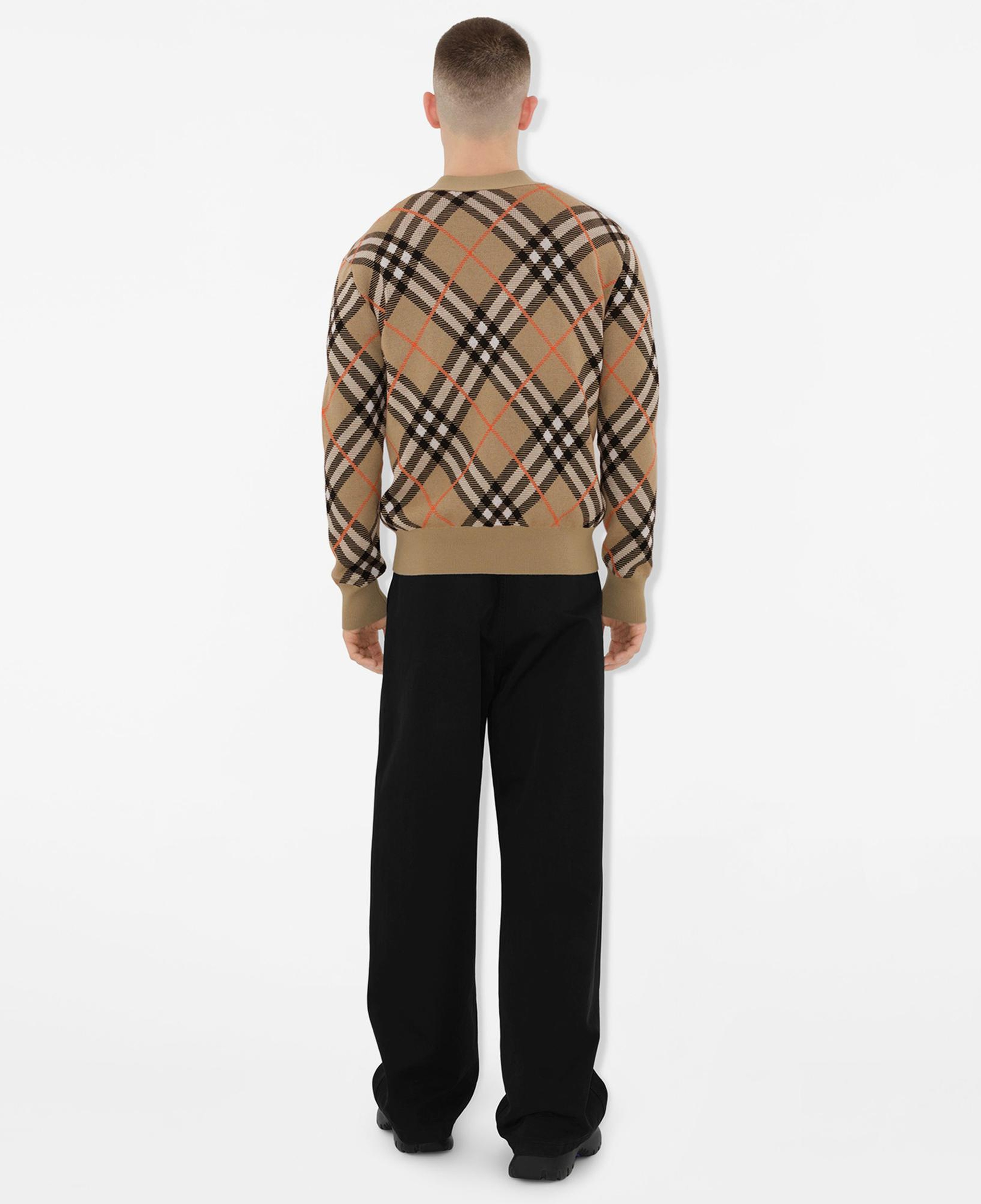 Burberry Check Kareli Yün Karışımlı Erkek Bej Hırka