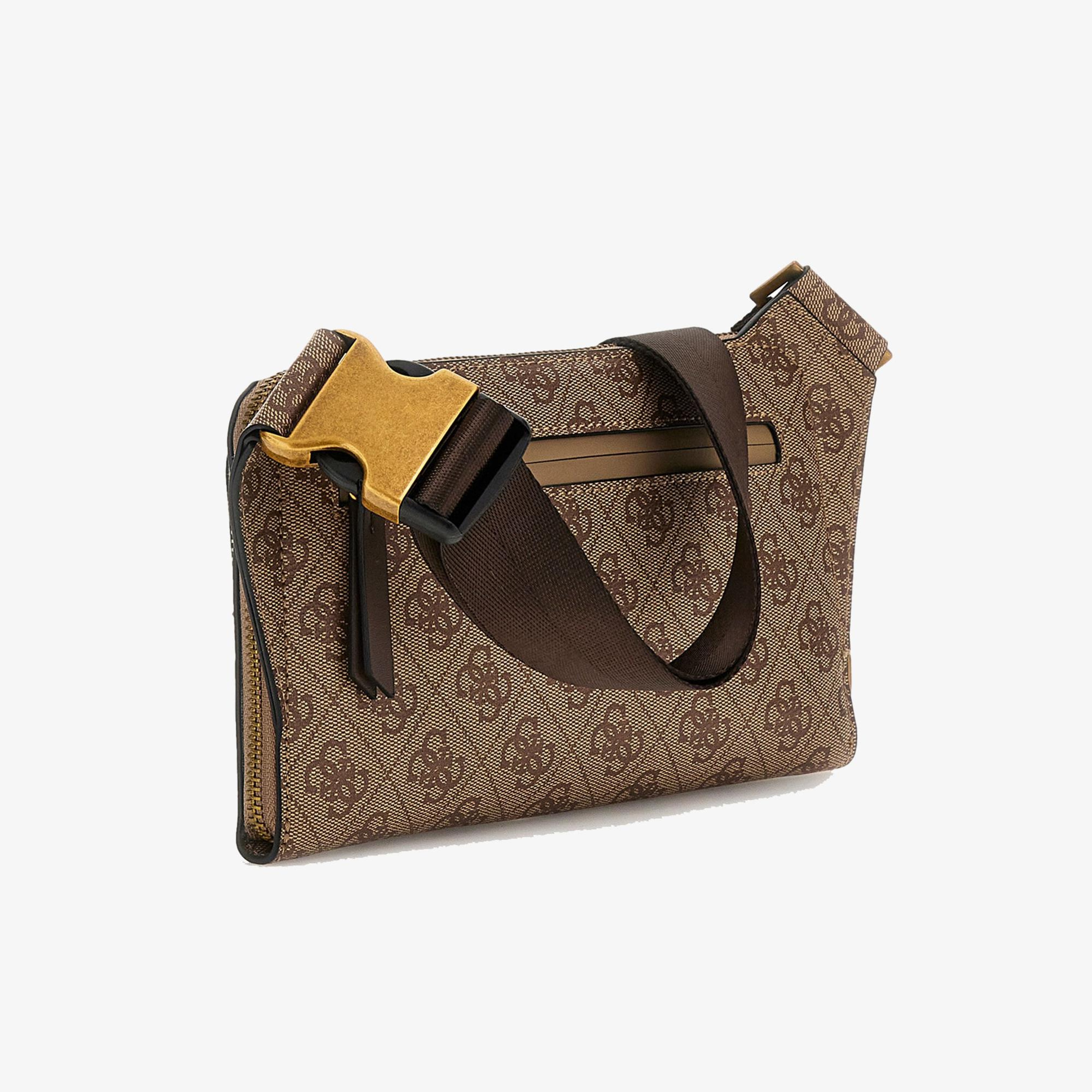 Guess Milano Compact Erkek Kahverengi Bel Çantası